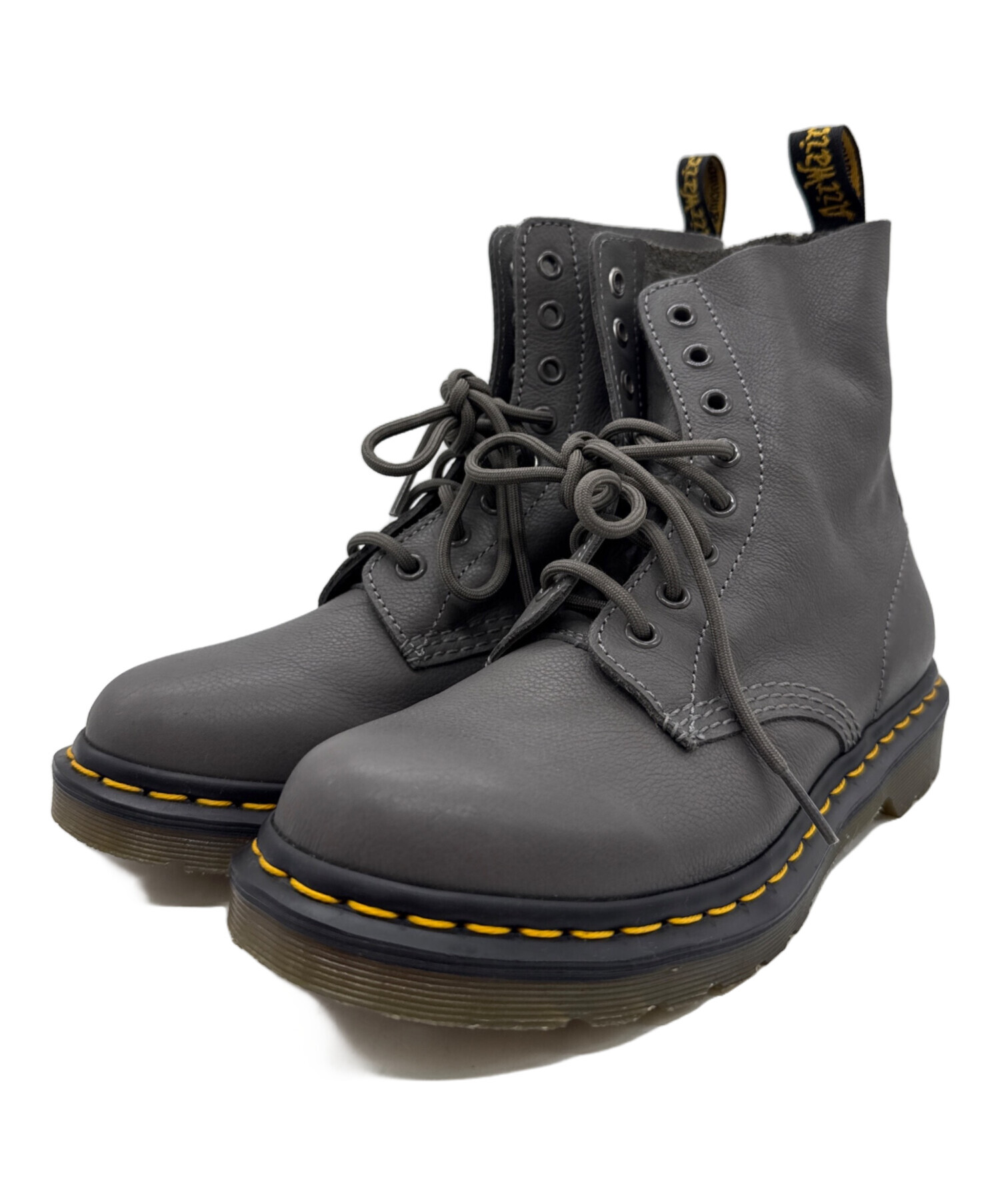 Dr. Martens 8ホール ブーツ グレー 中古・古着通販】Dr.Martens (ドクターマーチン) 8ホールブーツ グレー