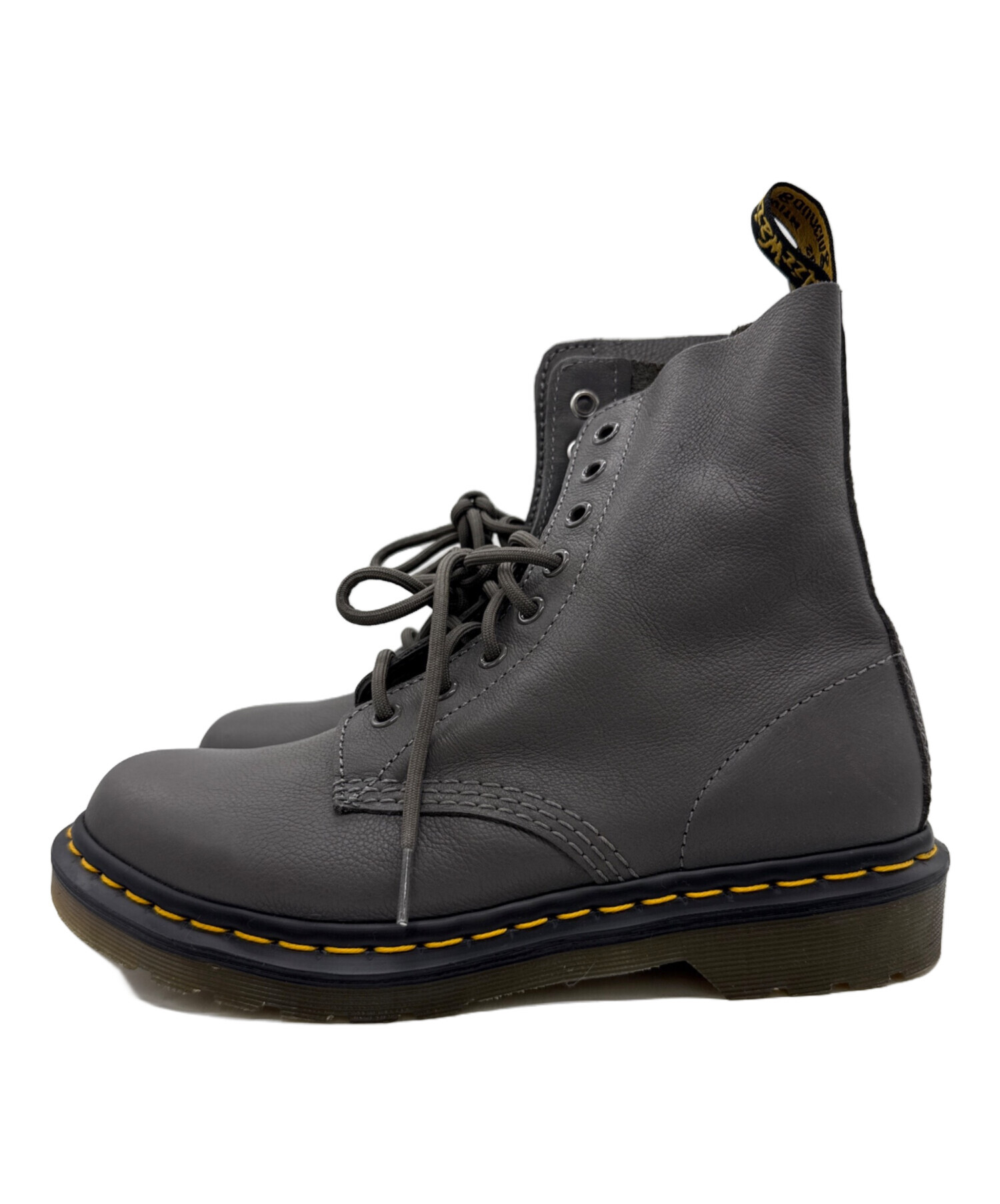 Dr. Martens 8ホール ブーツ グレー 中古・古着通販】Dr.Martens (ドクターマーチン) 8ホールブーツ グレー