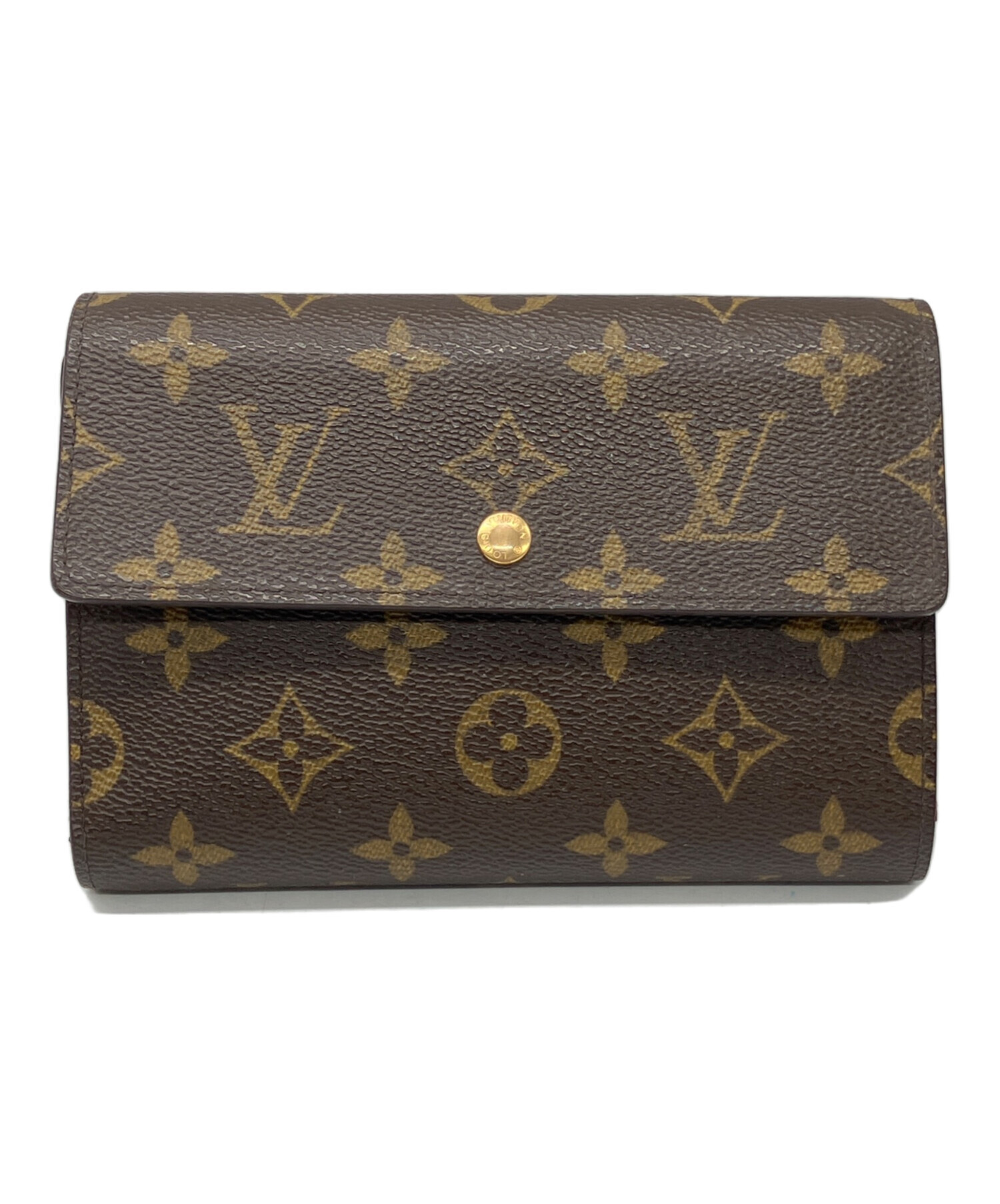 【中古品】ルイ・ヴィトン 三つ折り財布 ブラウン　LOUISVUITTON 正規 中古・古着通販】LOUIS VUITTON (ルイ ヴィトン) 3つ折り財布 ブラウン