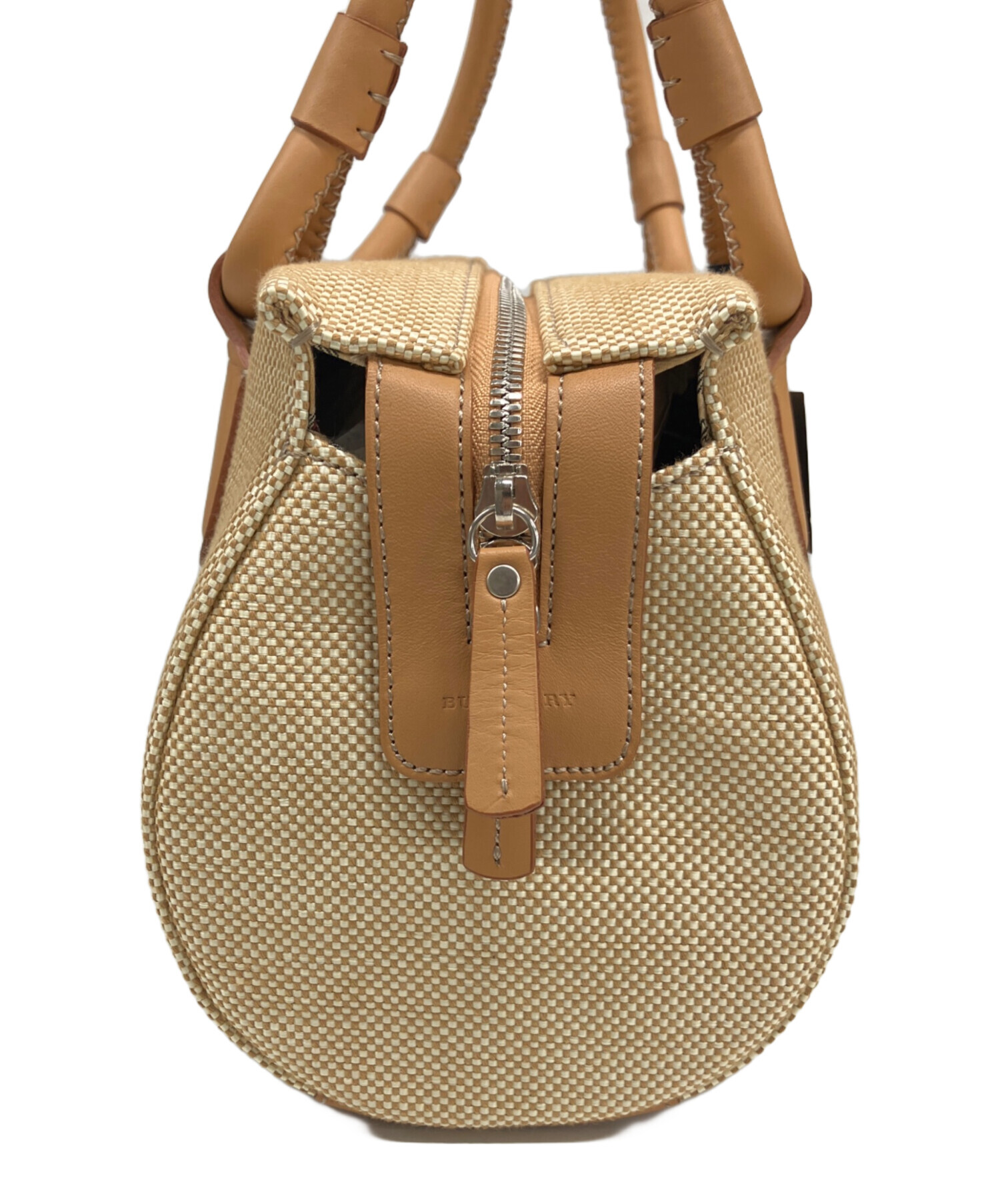 中古・古着通販】BURBERRY (バーバリー) ハンドバッグ アイボリー