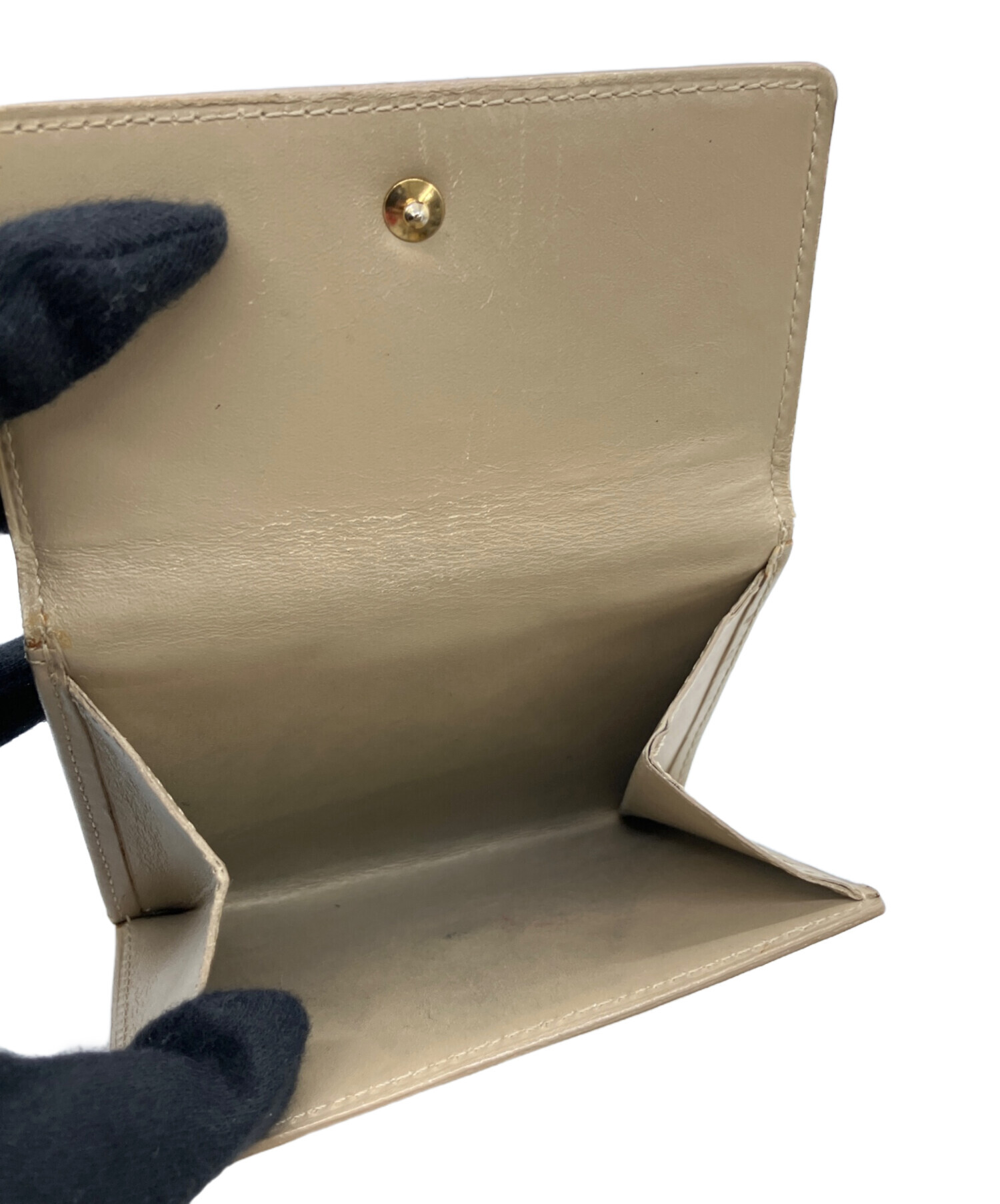 中古・古着通販】LOUIS VUITTON (ルイ ヴィトン) 3つ折り財布 ベージュ