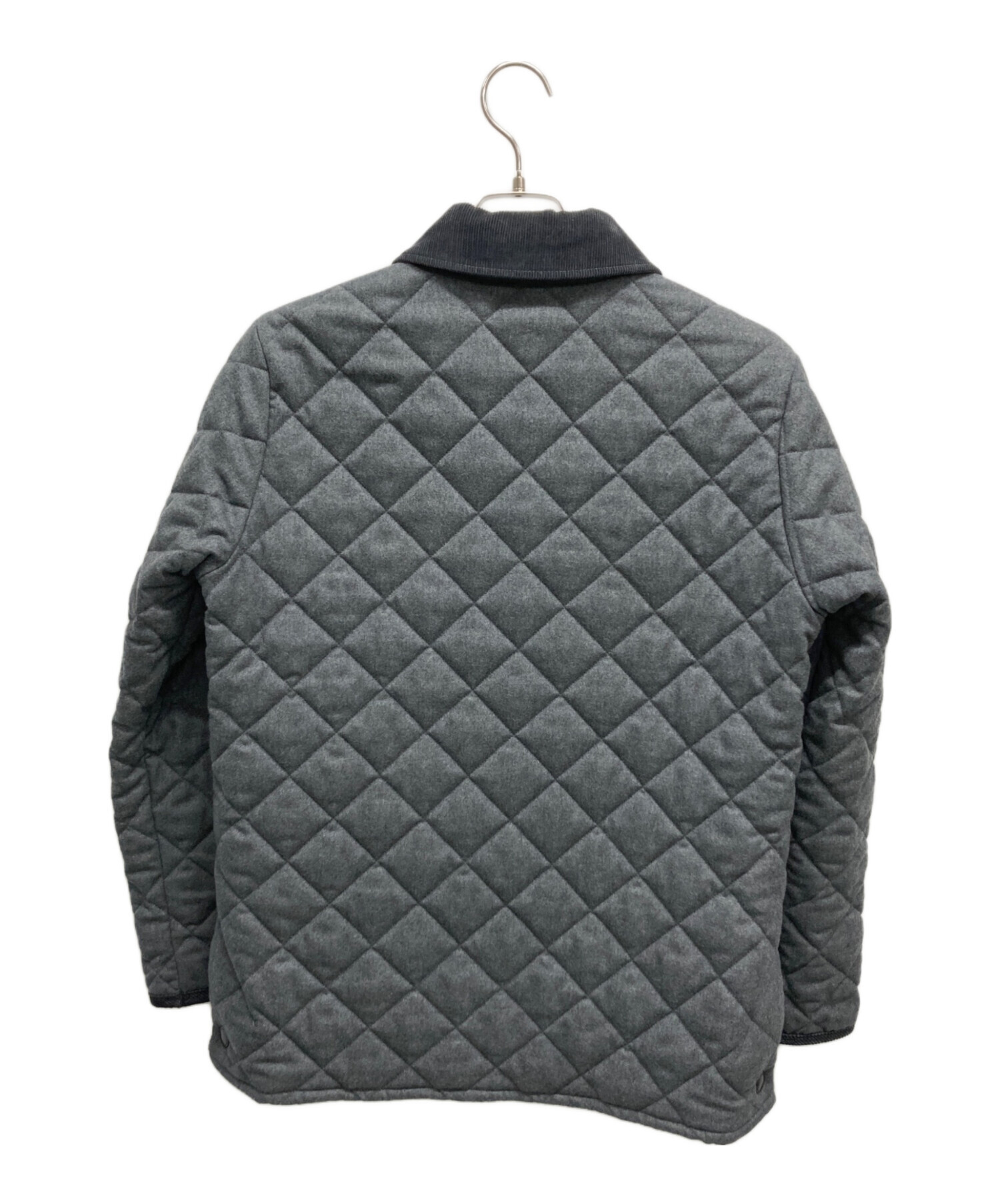 Barbour グレー ジャケット 36サイズ 中古・古着通販】Barbour (バブアー) キルティングジャケット グレー