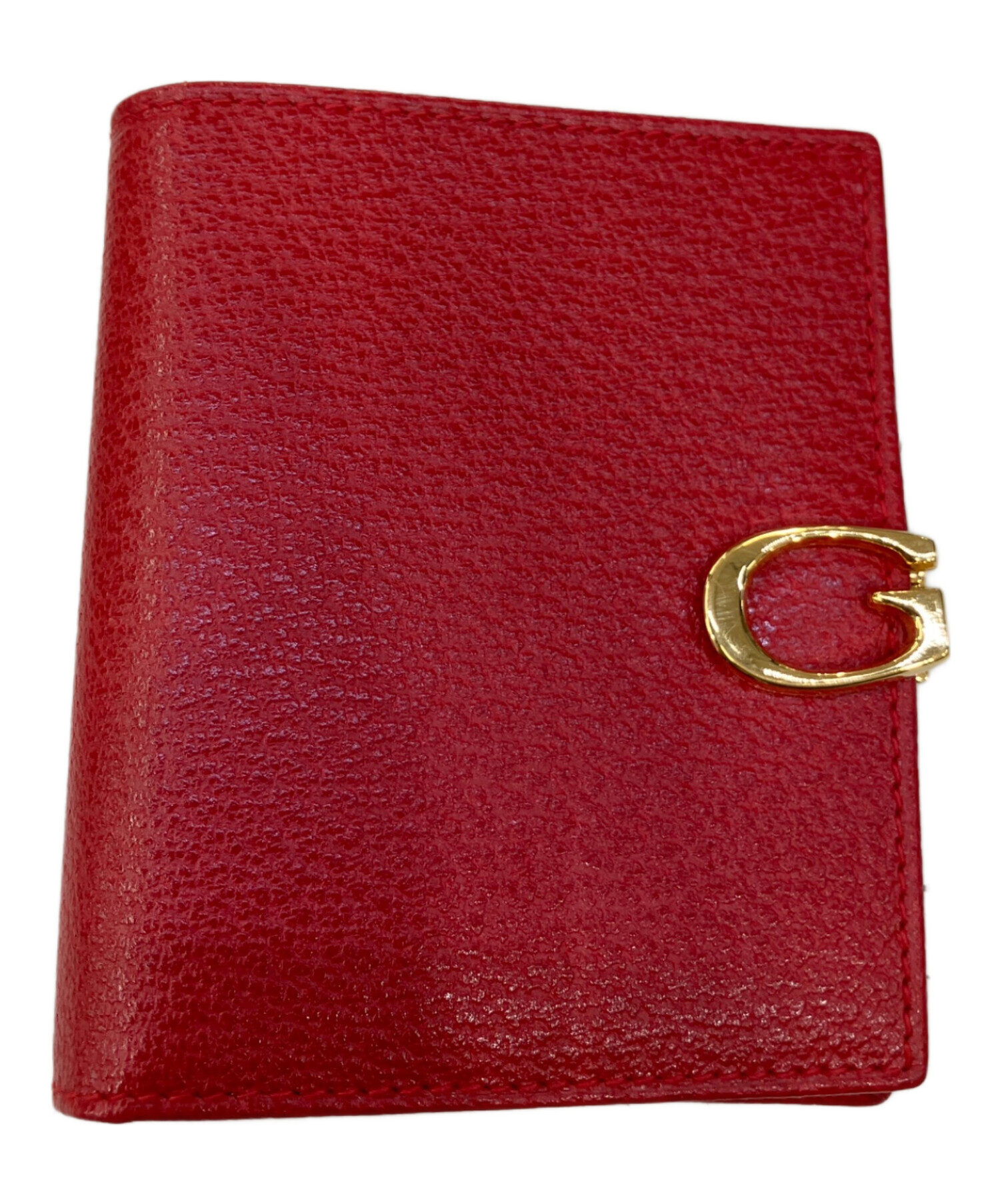 中古・古着通販】GUCCI (グッチ) 2つ折り財布 レッド｜ブランド・古着