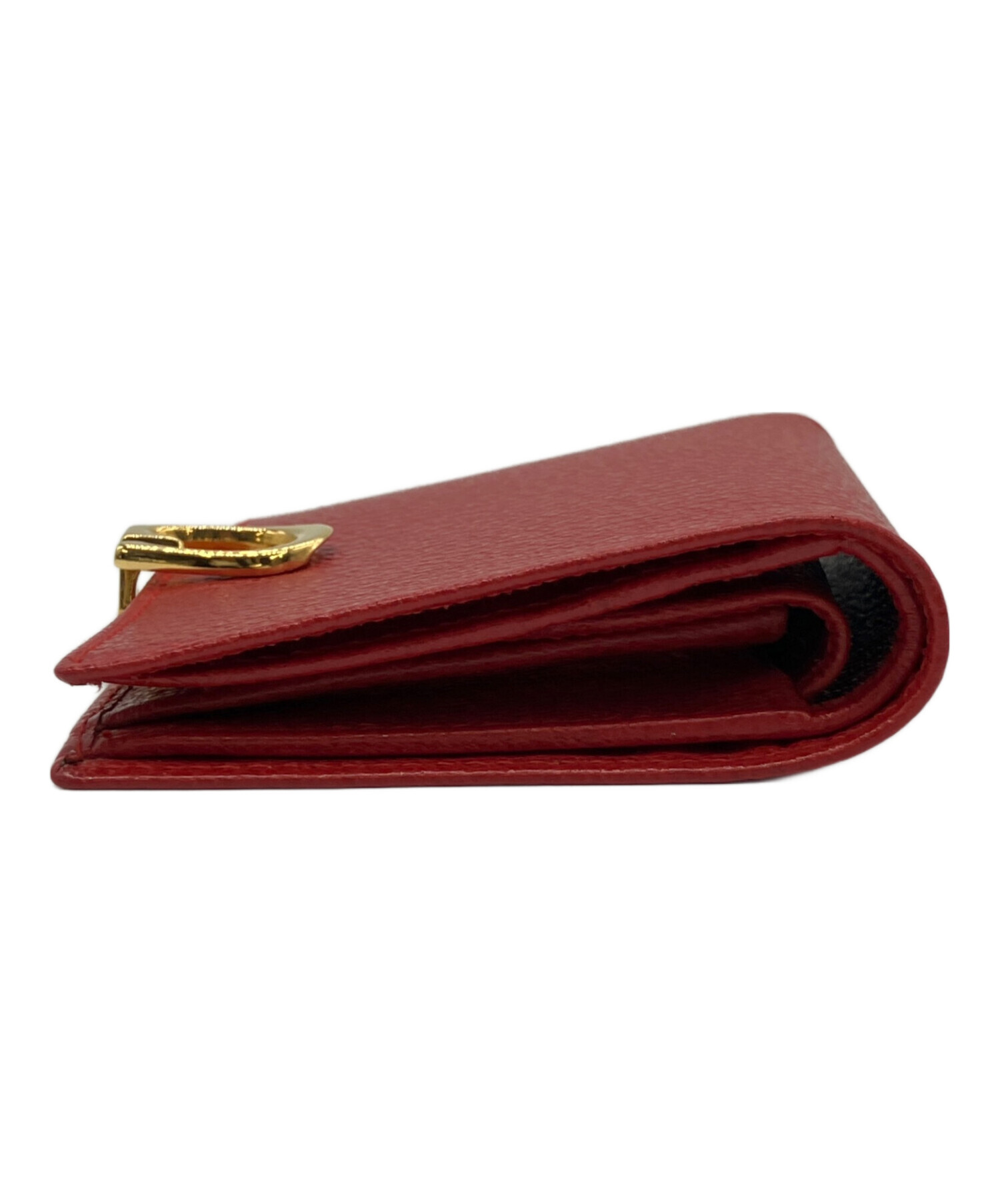 中古・古着通販】GUCCI (グッチ) 2つ折り財布 レッド｜ブランド・古着