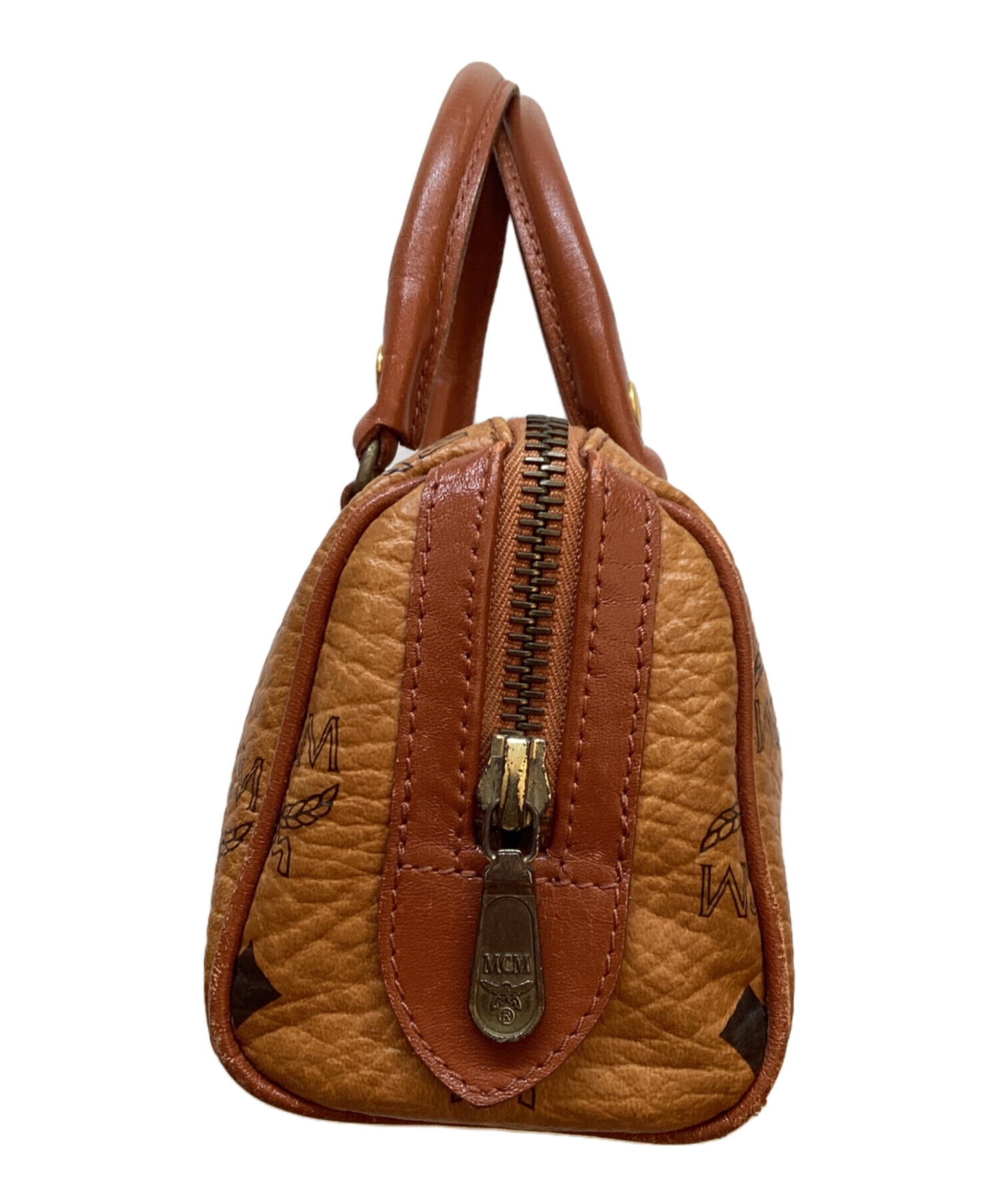 中古・古着通販】MCM (エムシーエム) ミニボストンバッグ ブラウン