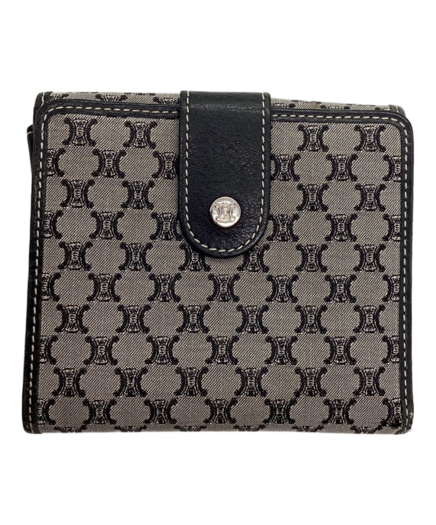 中古・古着通販】CELINE (セリーヌ) 3つ折り財布 グレー 中古・古着通販】CELINE (セリーヌ) 3つ折り財布 グレー