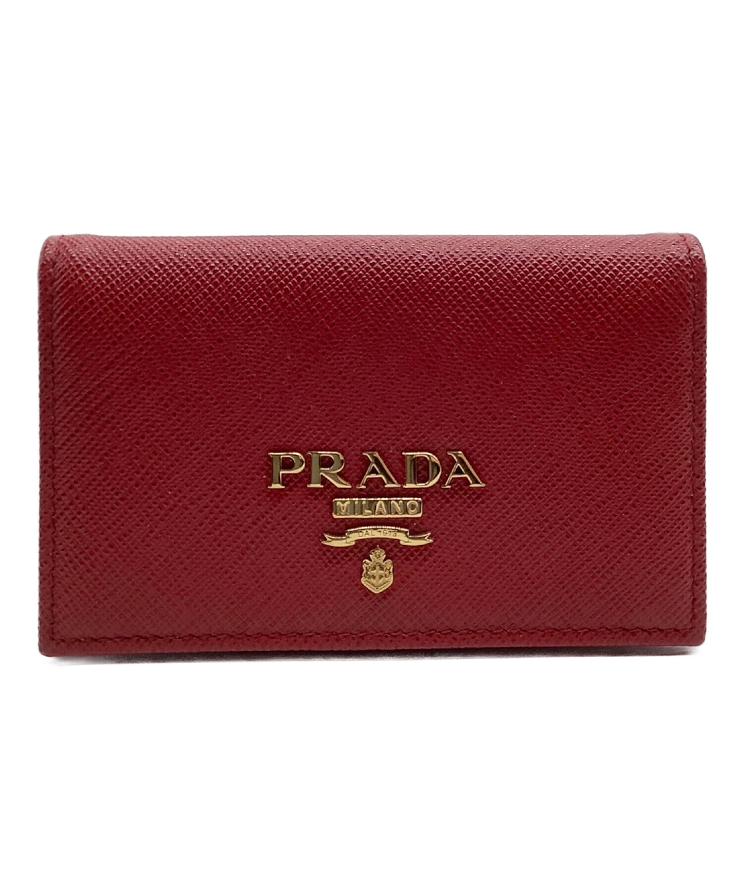 中古・古着通販】PRADA (プラダ) カードケース レッド｜ブランド・古着