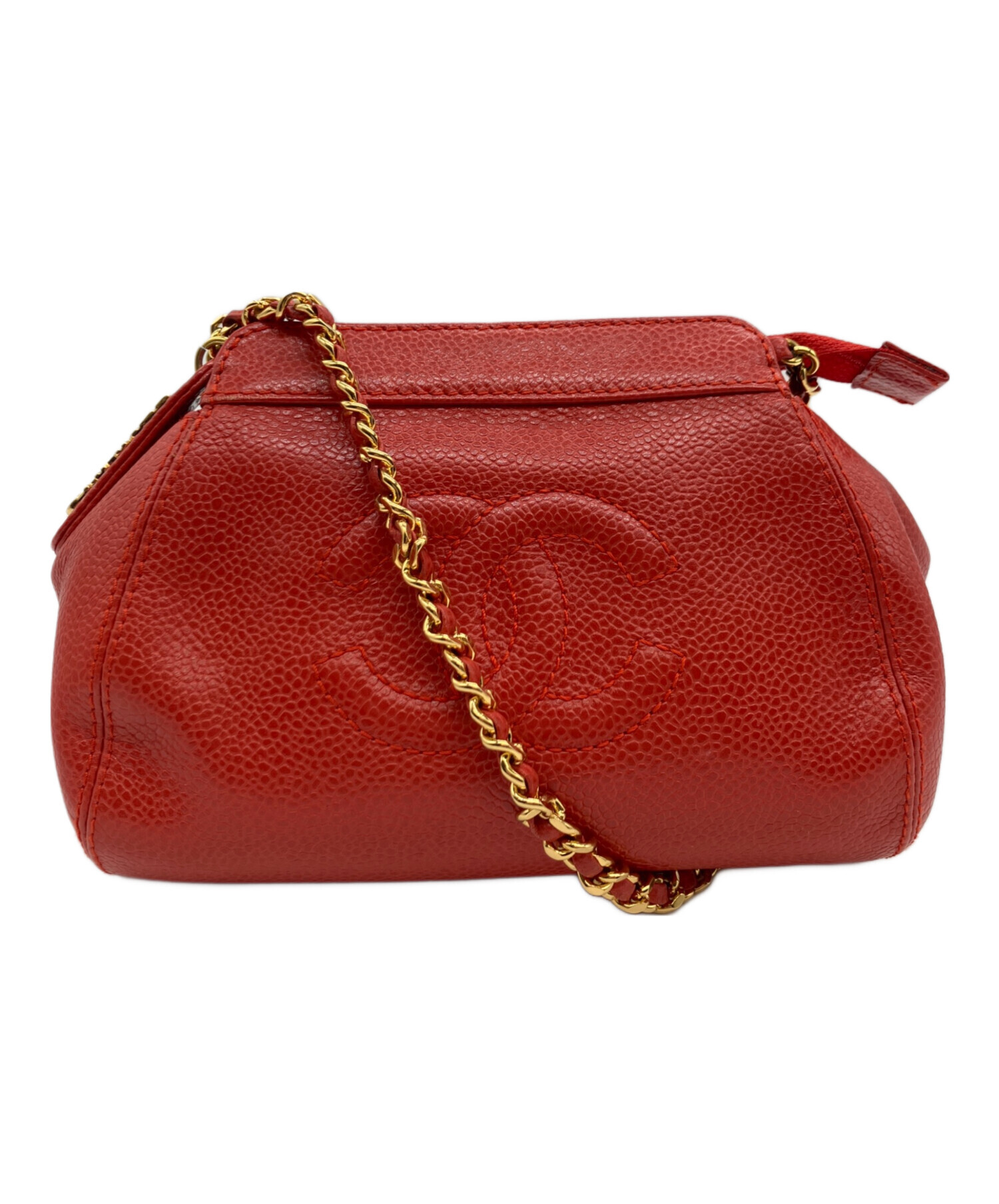 ヴィンテージ シャネル CHANEL レッド ショルダーバッグ 中古・古着通販】CHANEL (シャネル) ショルダーバッグ レッド