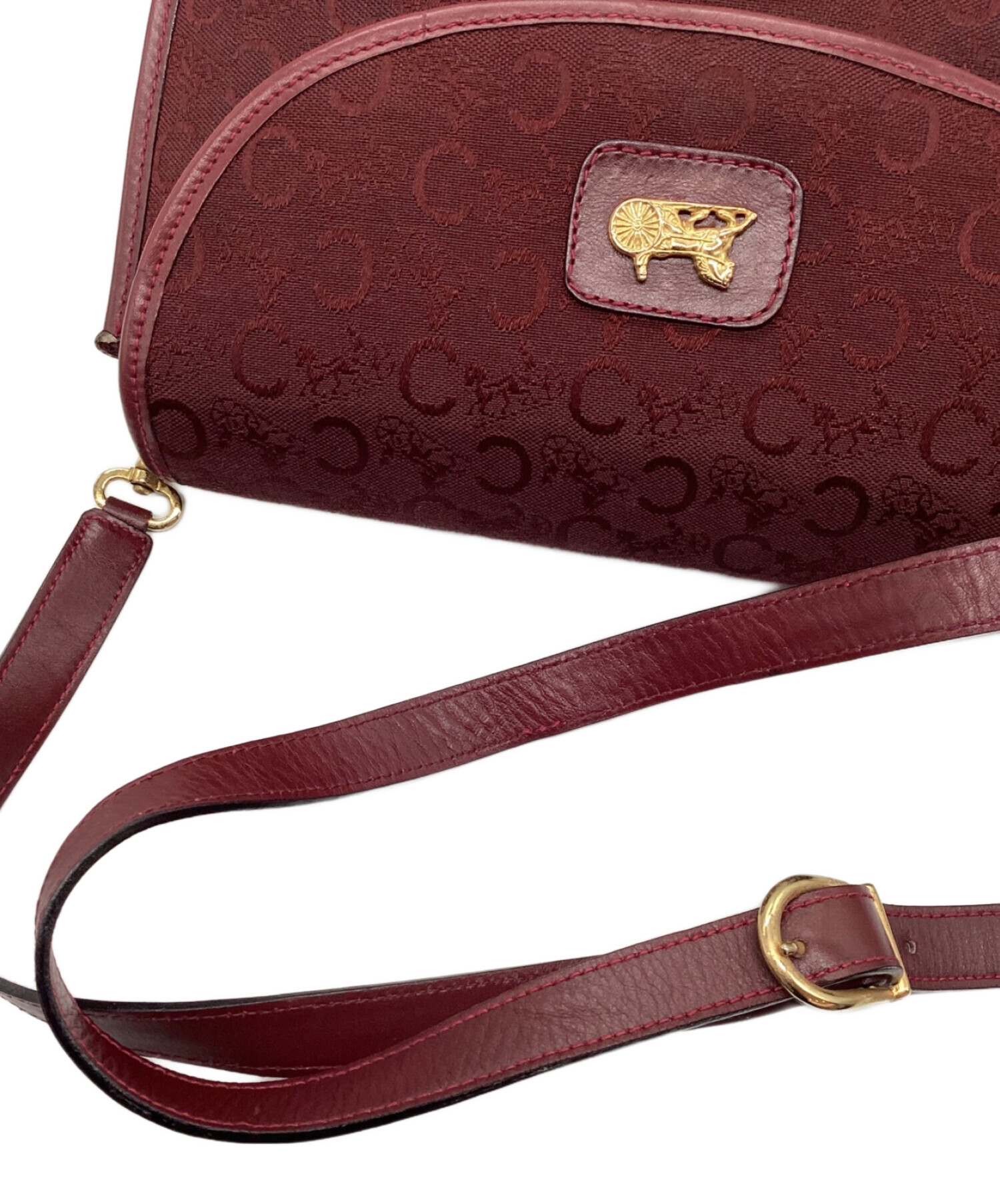 希少‼︎ CELINE DIFFUSION セリーヌ ショルダー ボルドー 中古・古着通販】CELINE DIFFSION (セリーヌ ディフュージョン