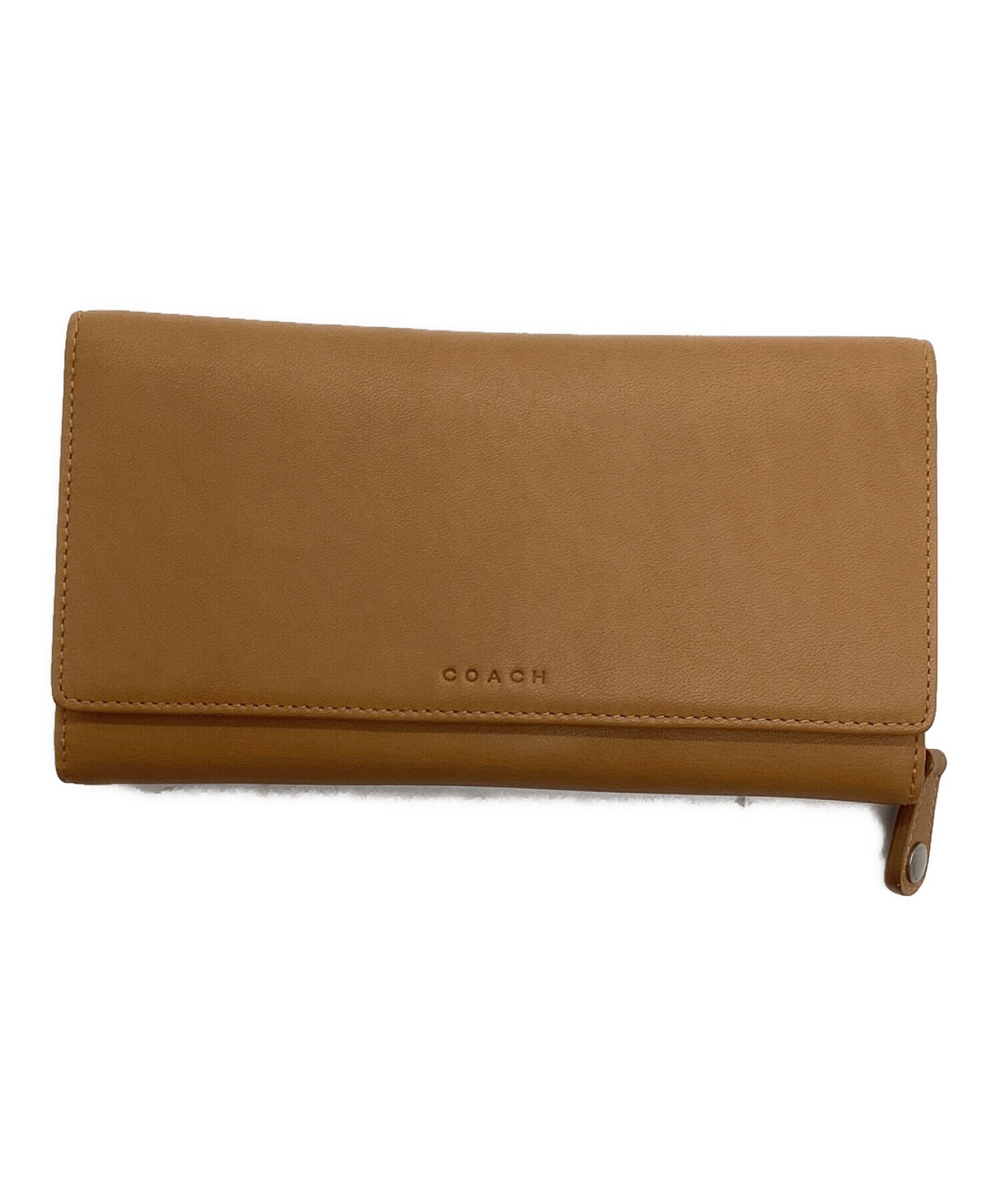 中古・古着通販】COACH (コーチ) 長財布 ベージュ｜ブランド・古着通販