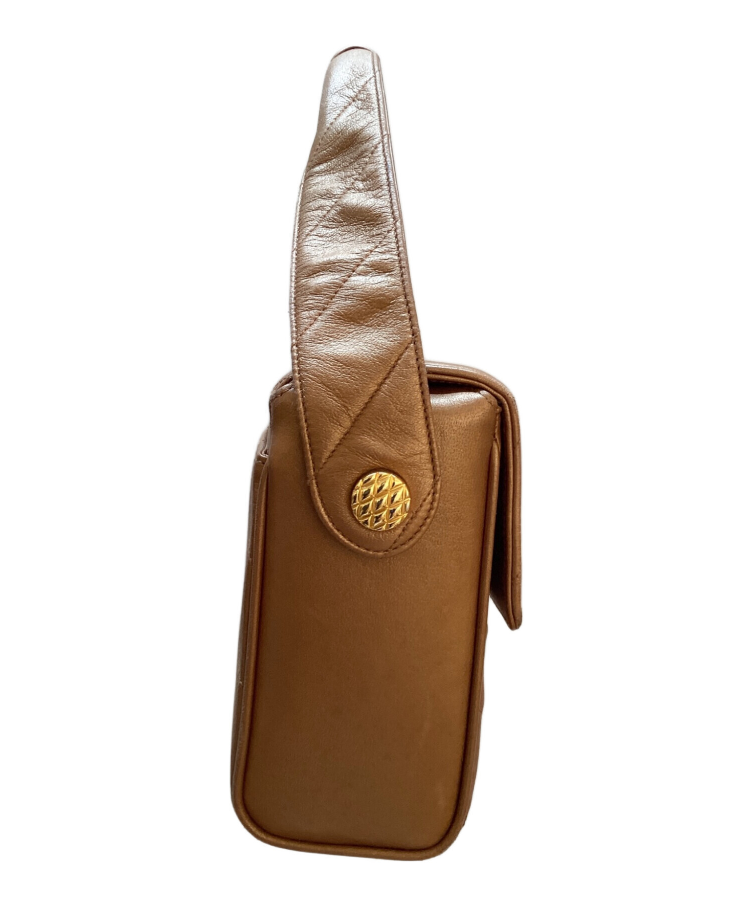 中古・古着通販】CHANEL (シャネル) ハンドバッグ ブラウン｜ブランド