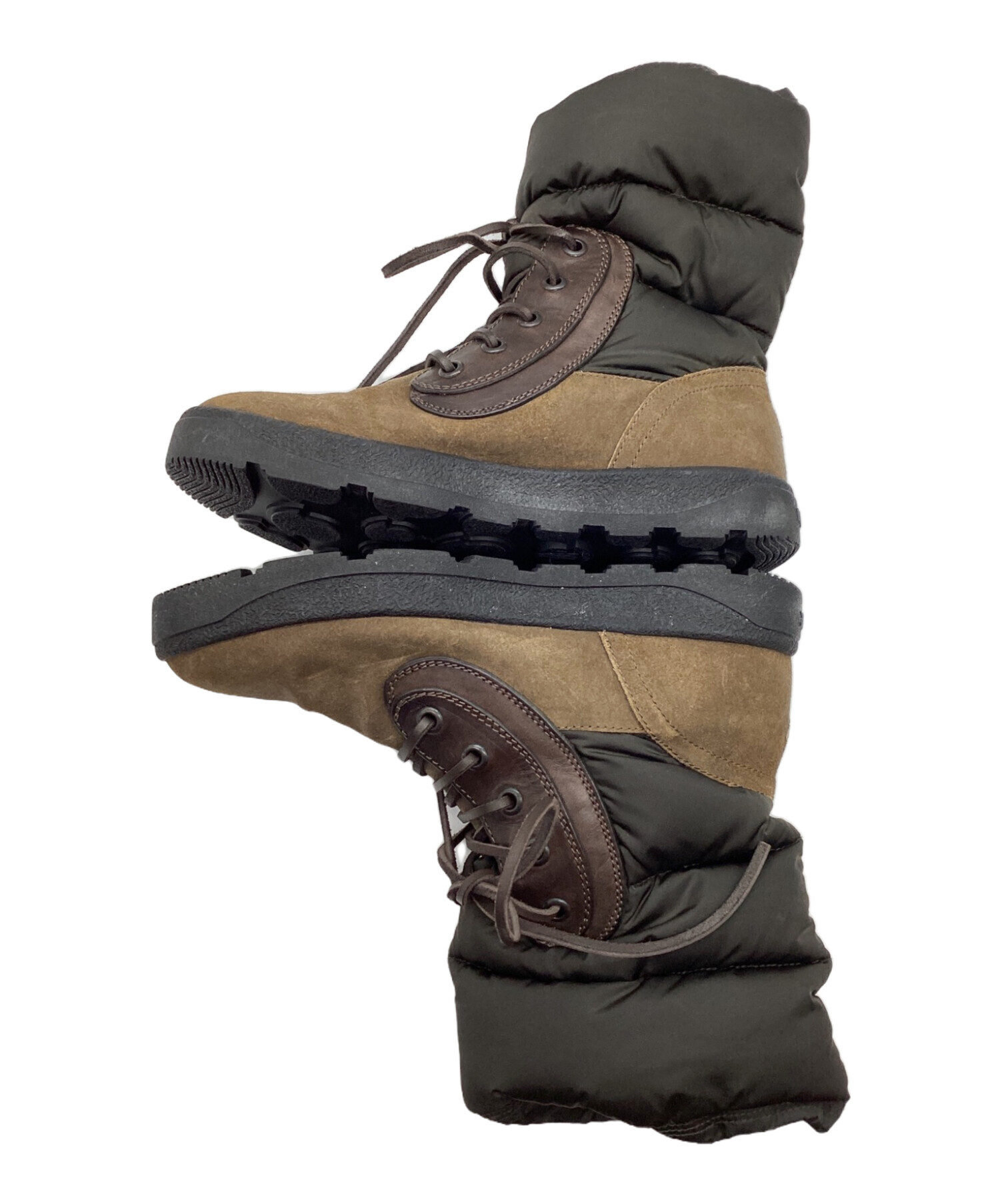 中古・古着通販】MONCLER (モンクレール) ダウンブーツ カーキ