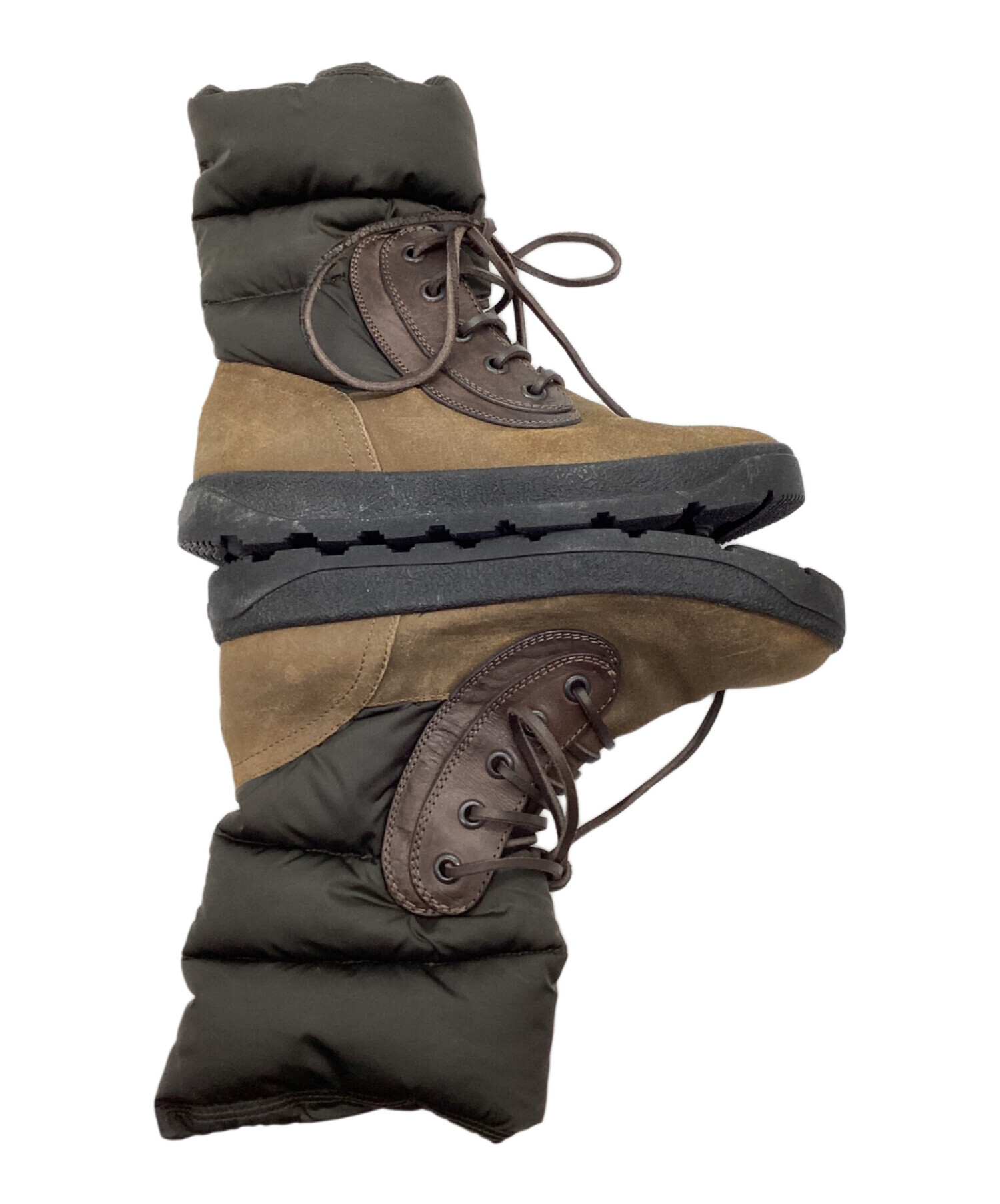 中古・古着通販】MONCLER (モンクレール) ダウンブーツ カーキ