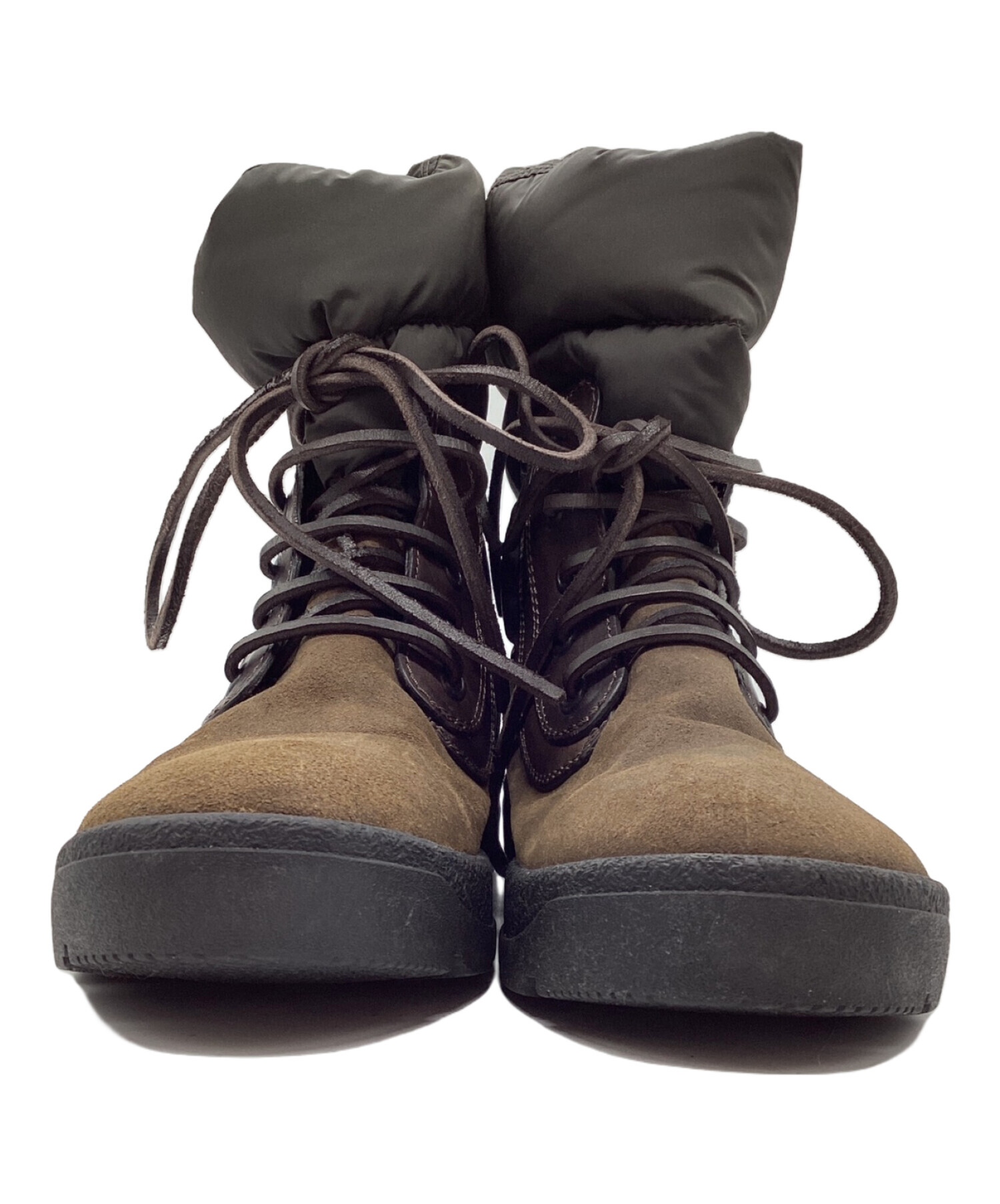 中古・古着通販】MONCLER (モンクレール) ダウンブーツ カーキ