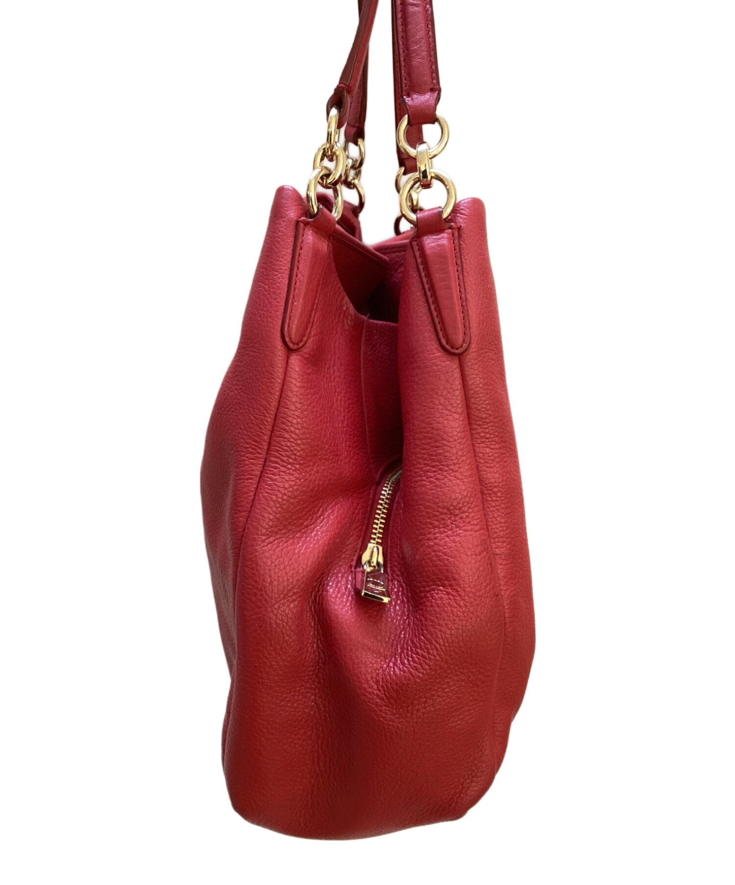 中古・古着通販】COACH (コーチ) ショルダーバッグ レッド｜ブランド