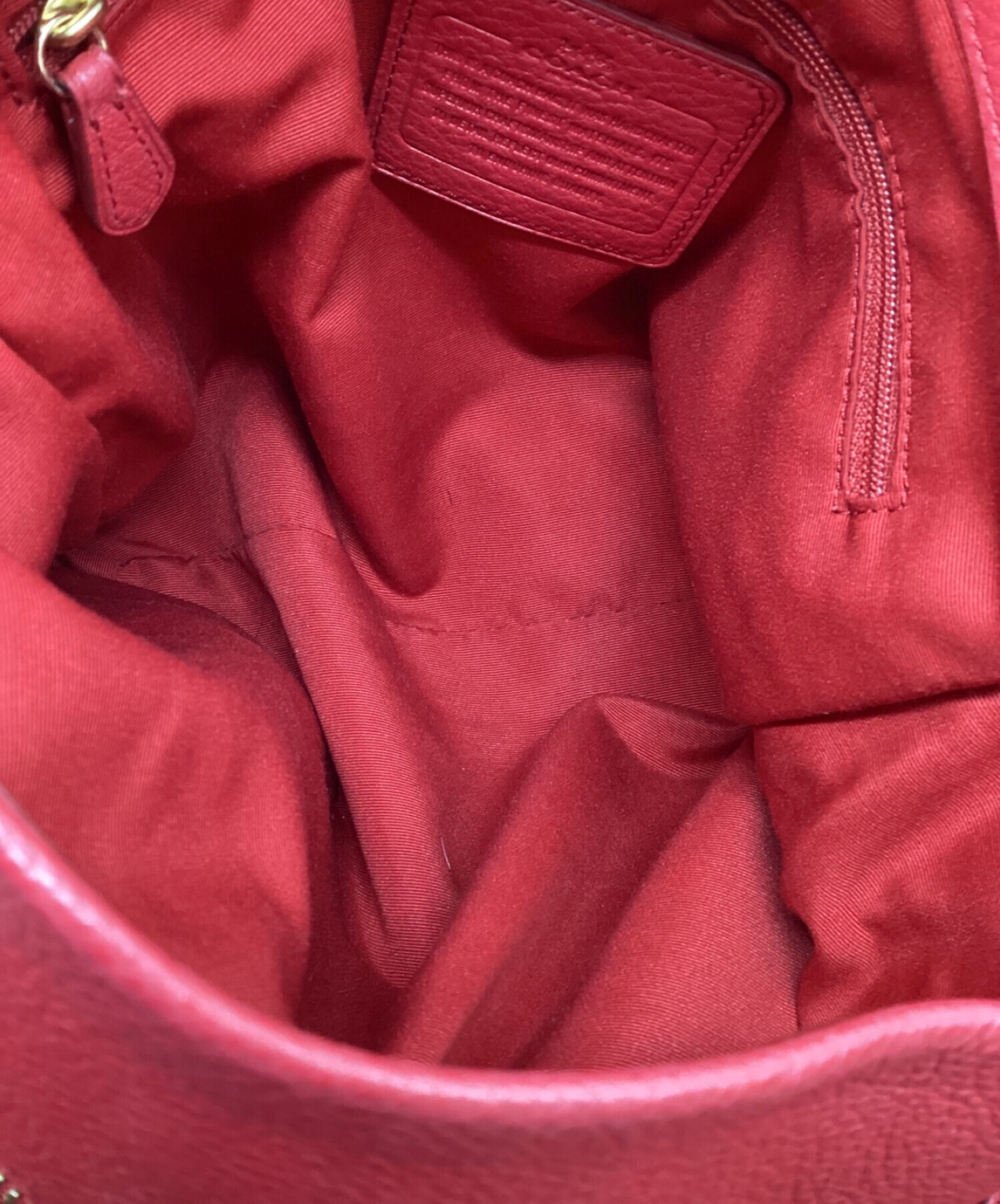 中古・古着通販】COACH (コーチ) ショルダーバッグ レッド