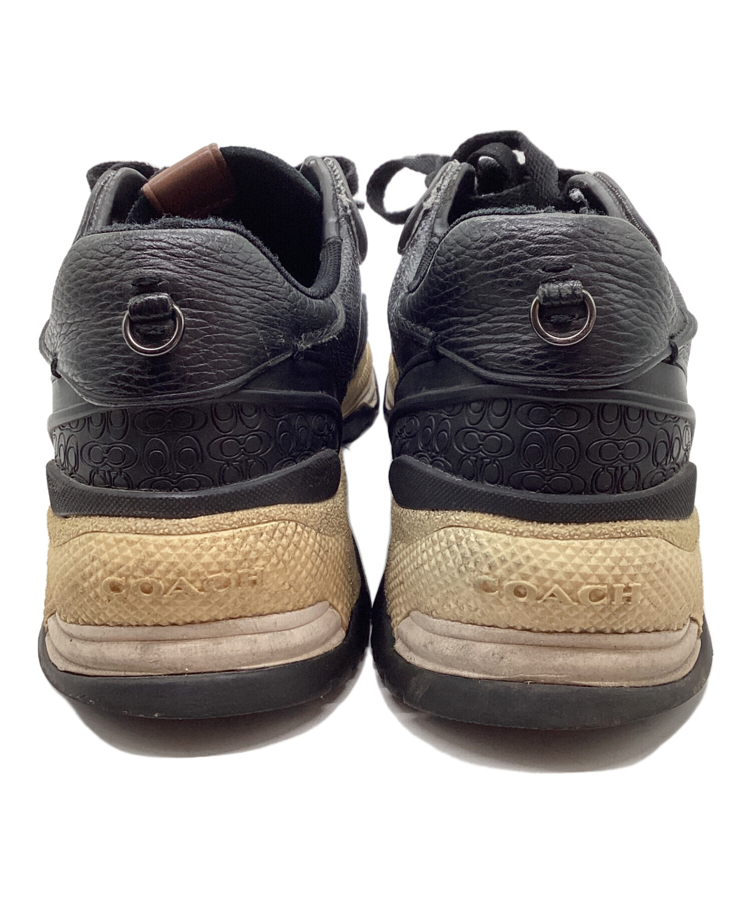 中古・古着通販】COACH (コーチ) スニーカー ブラック サイズ:40.5 