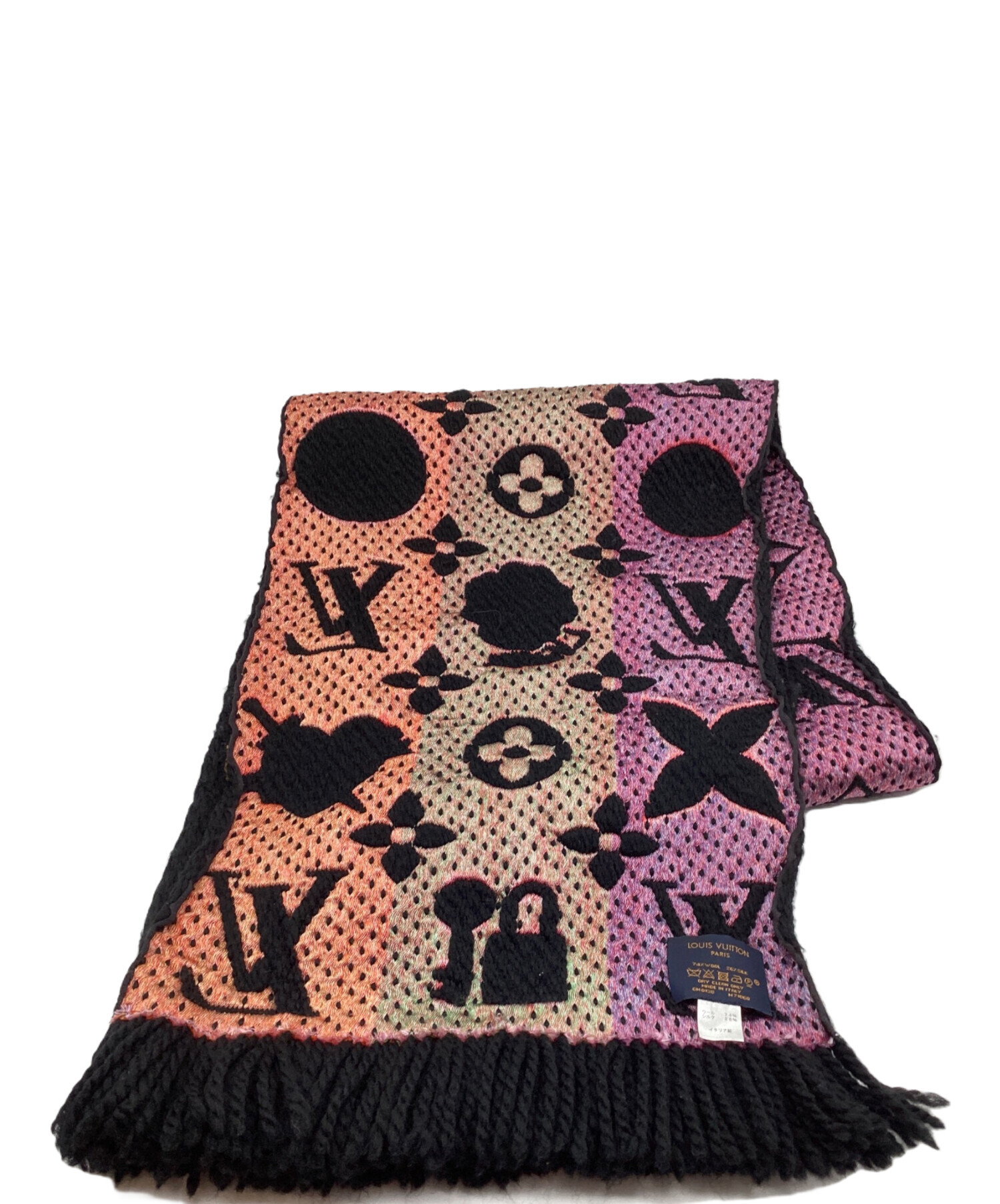 中古・古着通販】LOUIS VUITTON (ルイ ヴィトン) マフラー ブラック