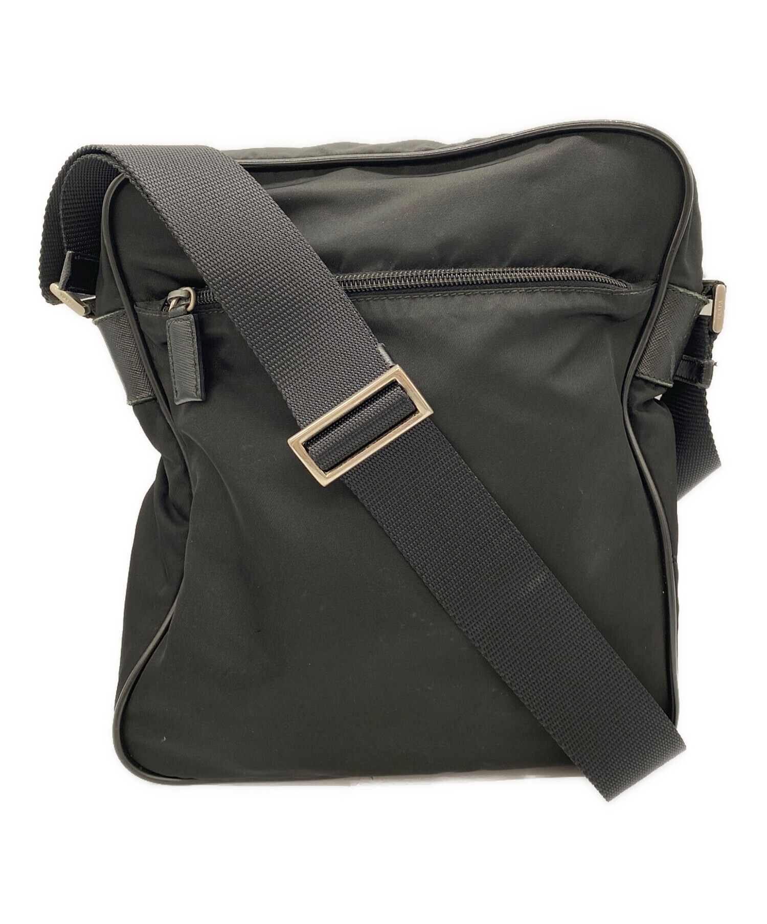中古・古着通販】PRADA (プラダ) ナイロンショルダーバッグ ブラック