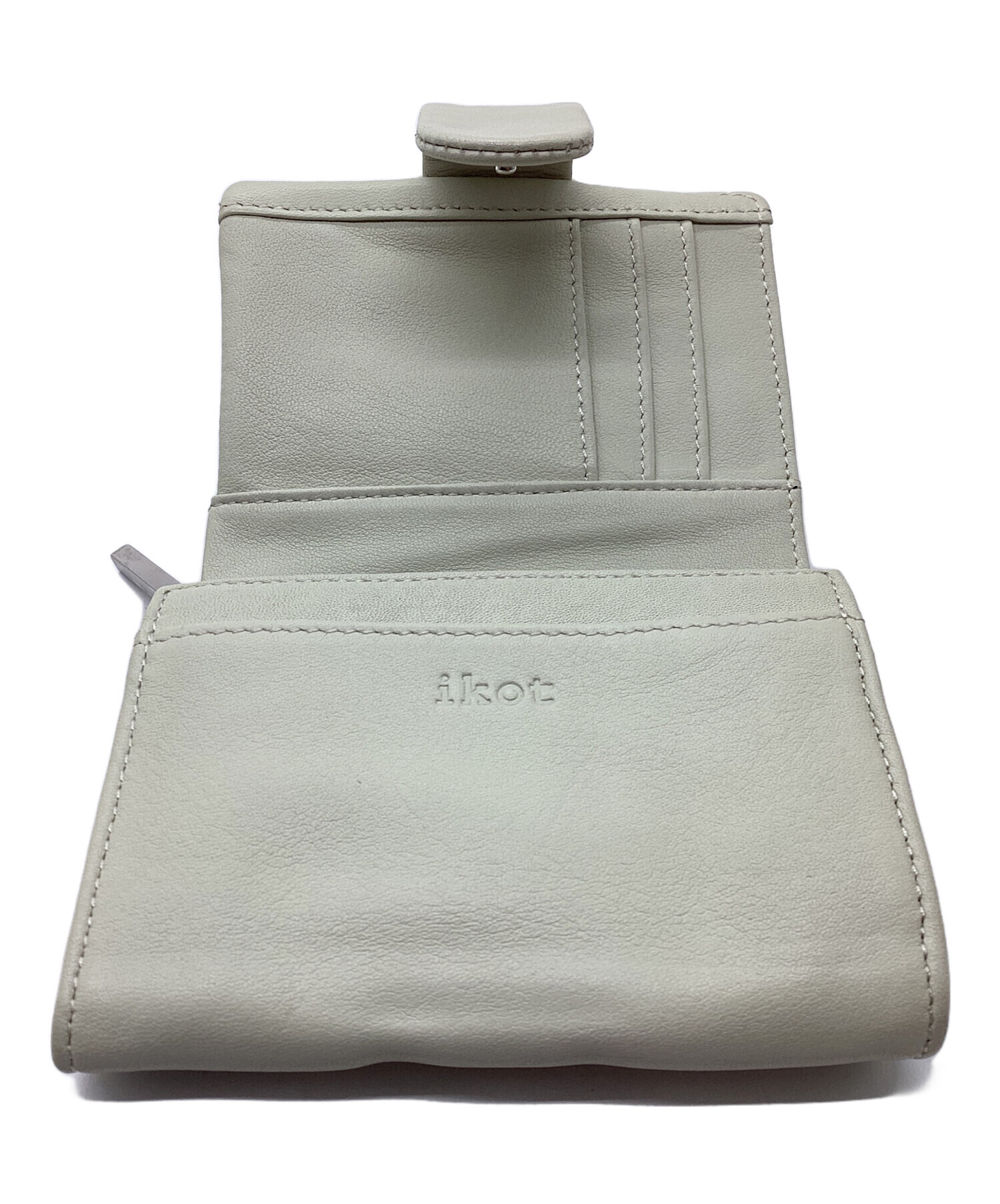 中古・古着通販】ikot (イコット) 2つ折り財布 アイボリー｜ブランド 