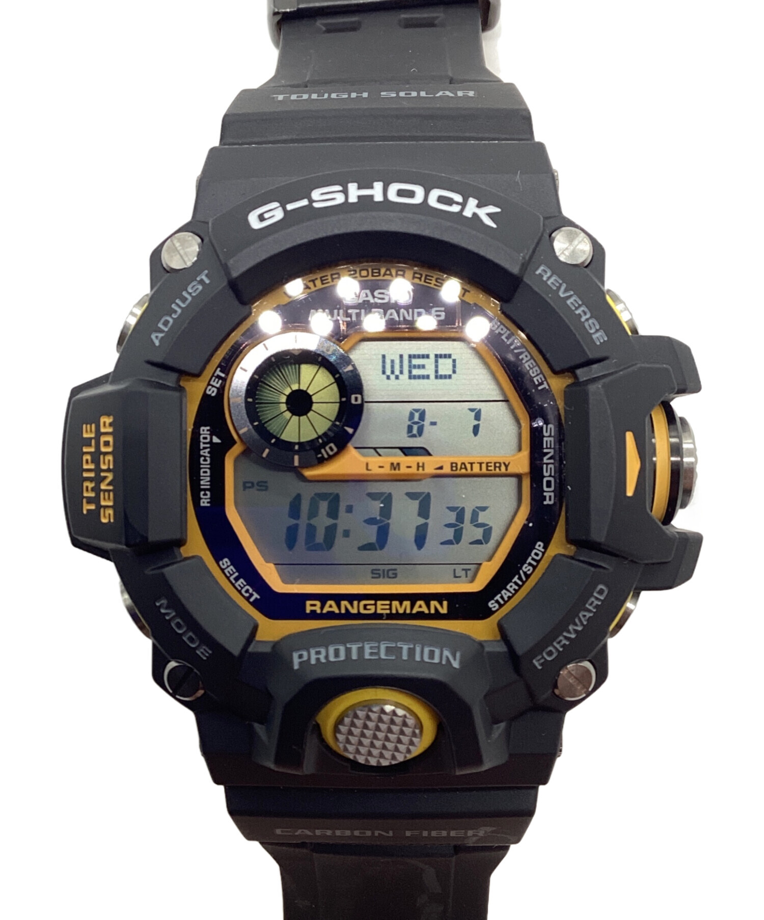 CASIO デジタル腕時計 ブラックイエロー G-SHOCK デジタル腕時計 3459
