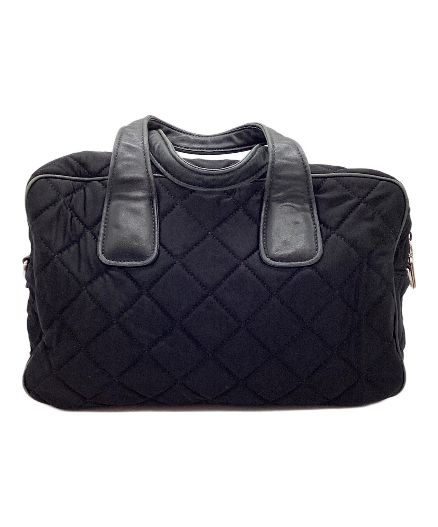 中古・古着通販】PRADA (プラダ) キルティングハンドバッグ ブラック 
