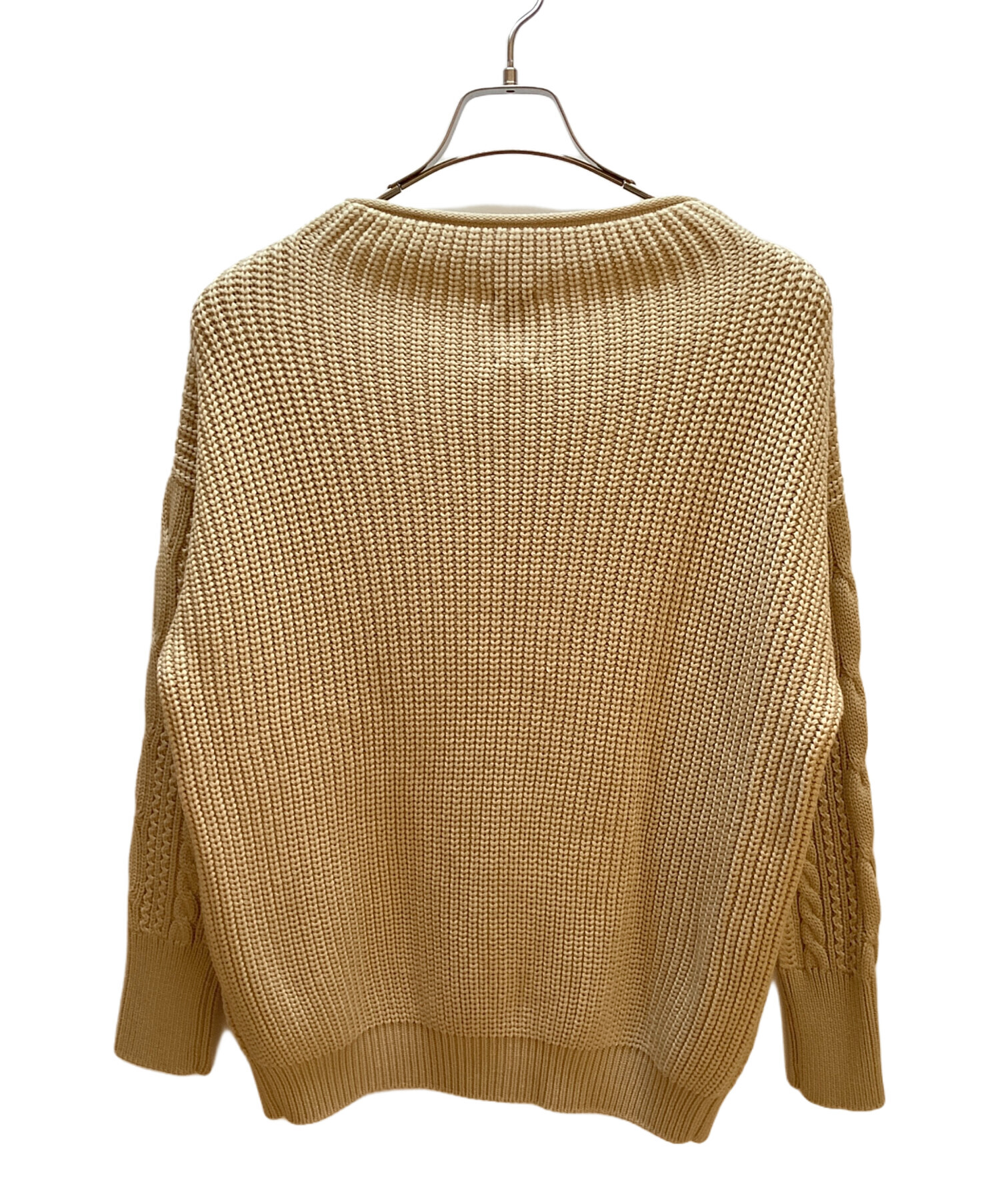 BATONERバトナ— ケーブルニット セーター ウール100％ 日本製 BATONER（バトナー）の「別注＜BATONER（バトナー）＞ ケーブル ニット