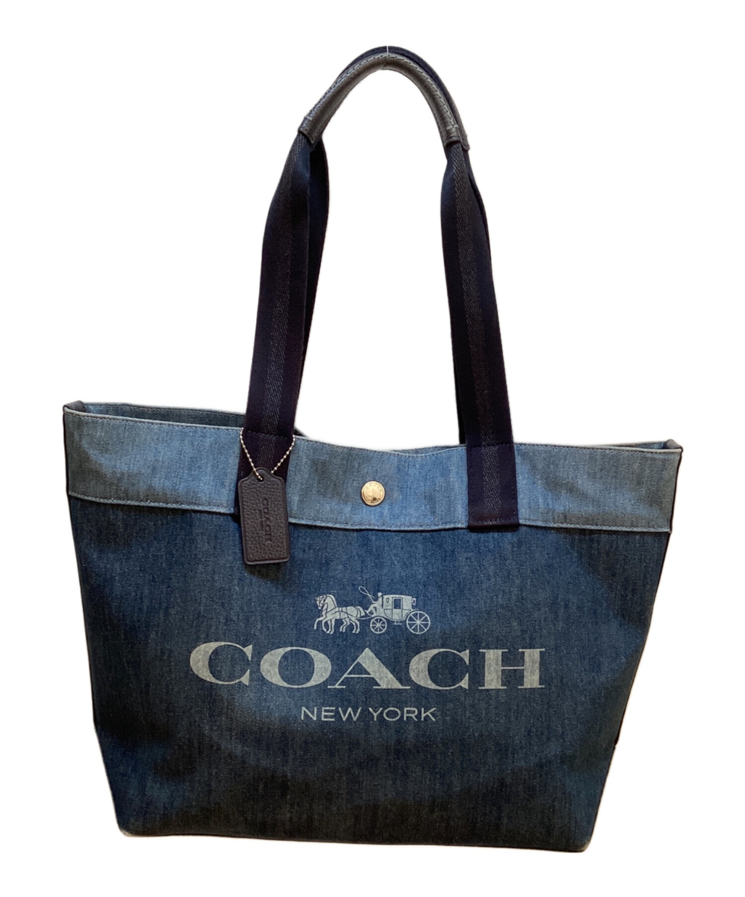 美品⭐︎COACH デニム トートバッグ　不織布付き⭐︎ COACH(コーチ) / ショルダーバッグ/デニム/ブルー/F68169 | 中古品の