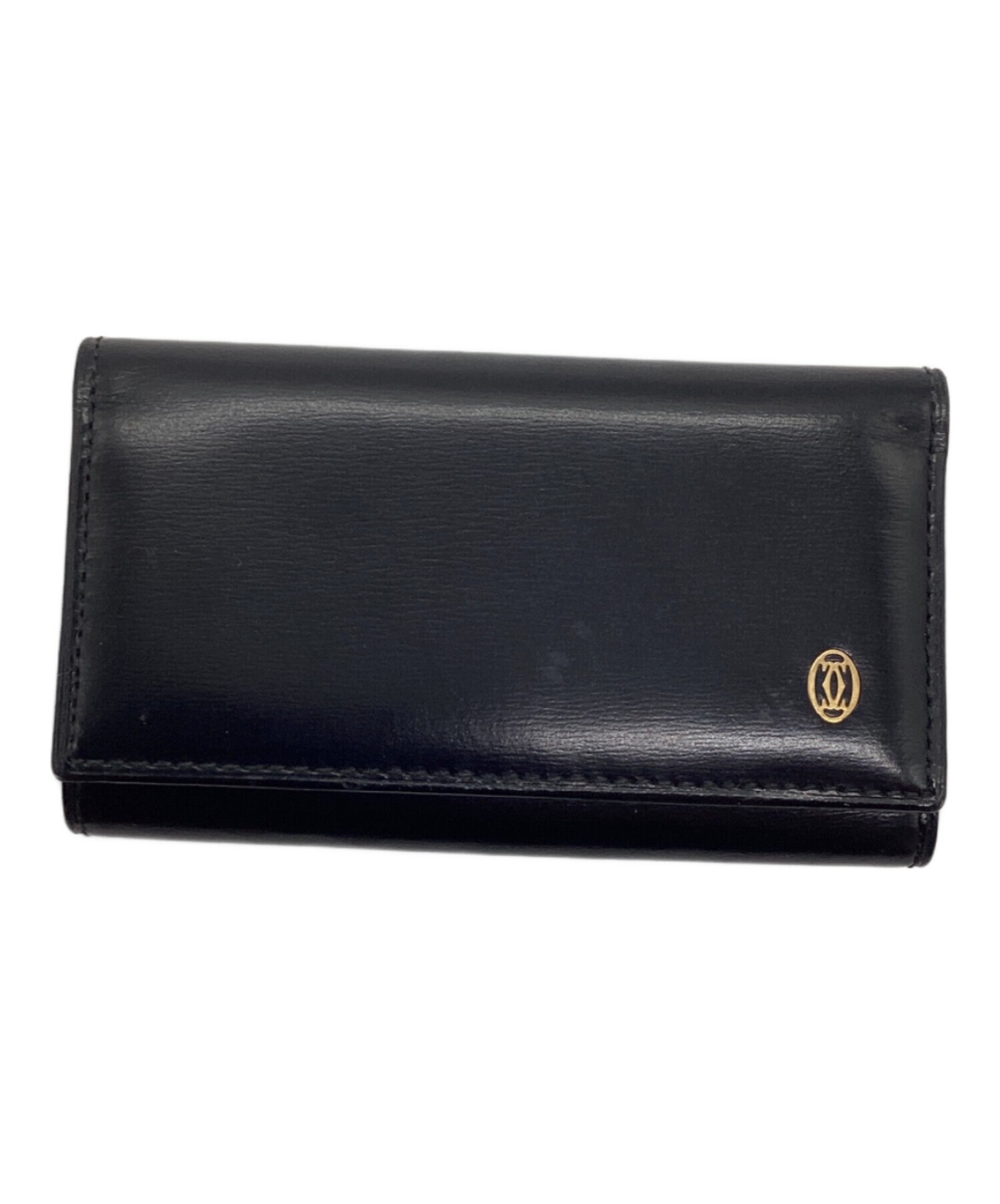 未使用品　Cartier 黒 レザー 6連キーケース 楽天市場】Cartier KEY CASEカルティエ 6連キーケース型押しカーフ