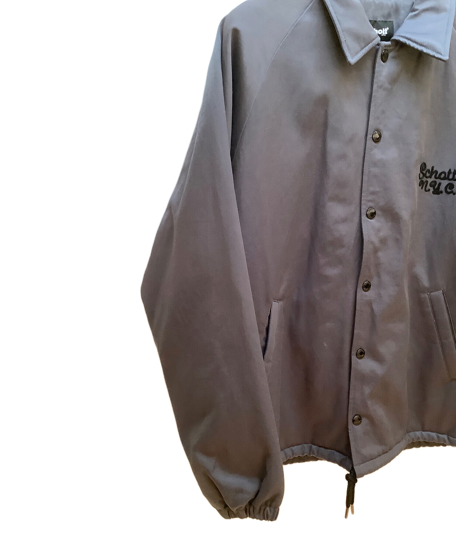 中古・古着通販】Schott (ショット) NCツイルコーチジャケット グレー