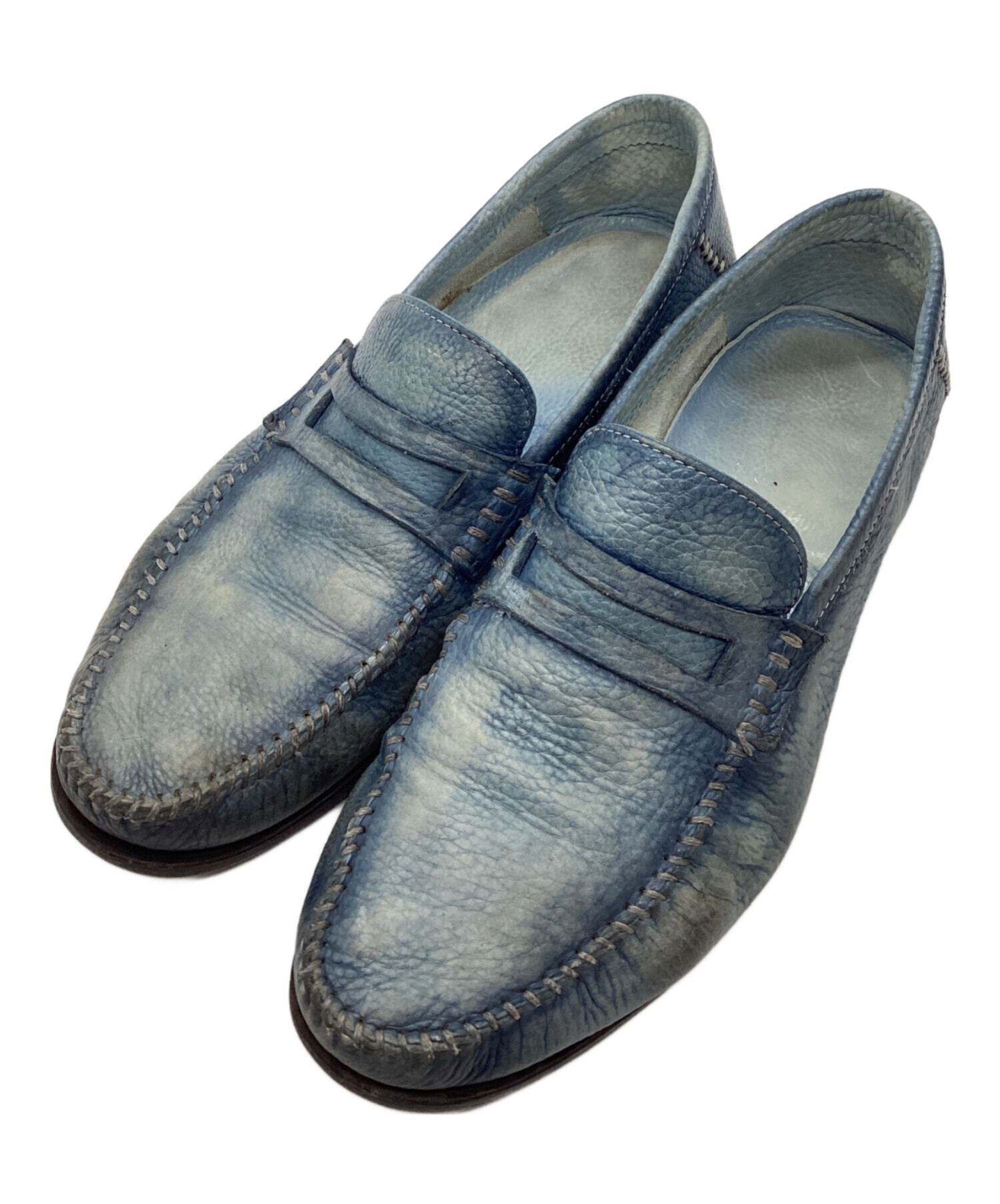 Santoni サントーニ　ローファー　水色　レディース SANTONI サントーニ ローファー 【公式通販】