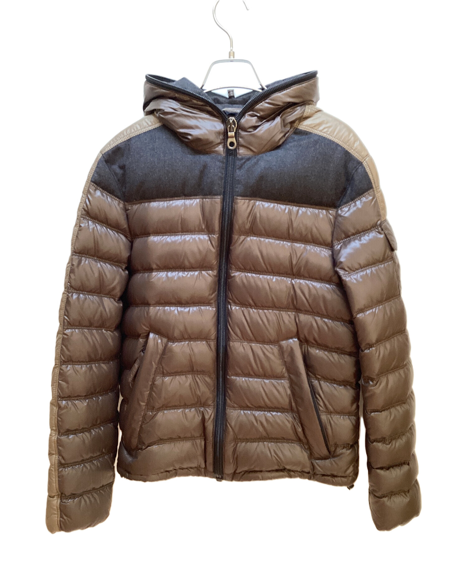 【DUVETICA】ダウンジャケット　カシミヤ混　ダークブラウン　サイズ40 DUVETICA】ダウンジャケット カシミヤ混 ダークブラウン サイズ