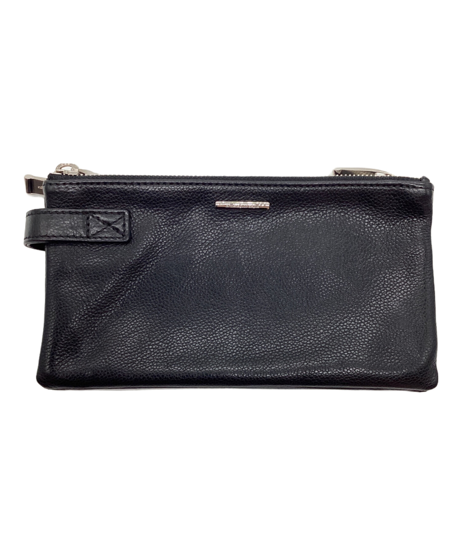 新品未使用✨Ermenegildo Zegna エルメネジルドゼニア 長財布　黒 Ermenegildo Zegna - 美品 エルメネジルドゼニア 二つ折り財布