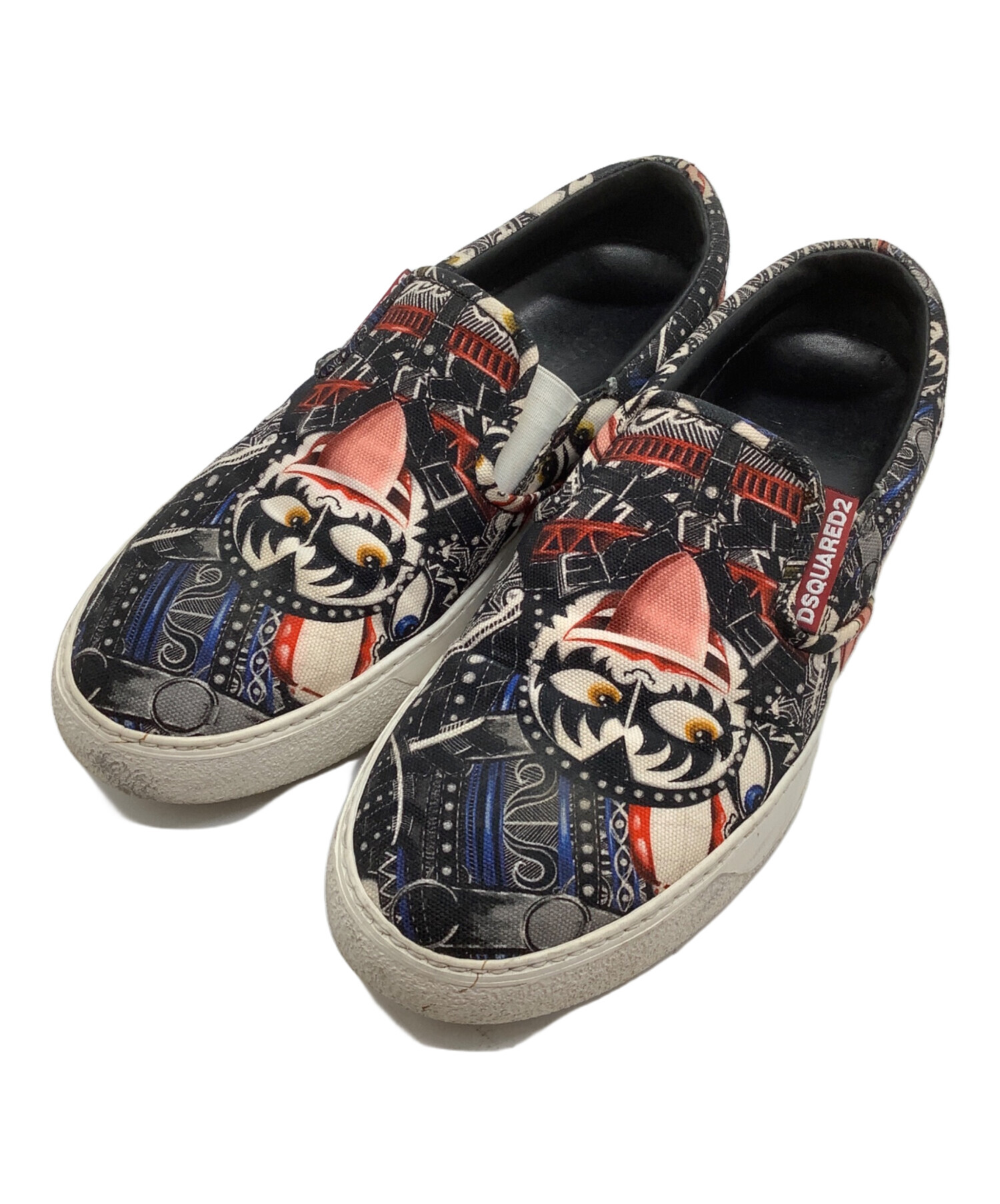 中古・古着通販】DSQUARED2 (ディースクエアード) スリッポン ブラック  