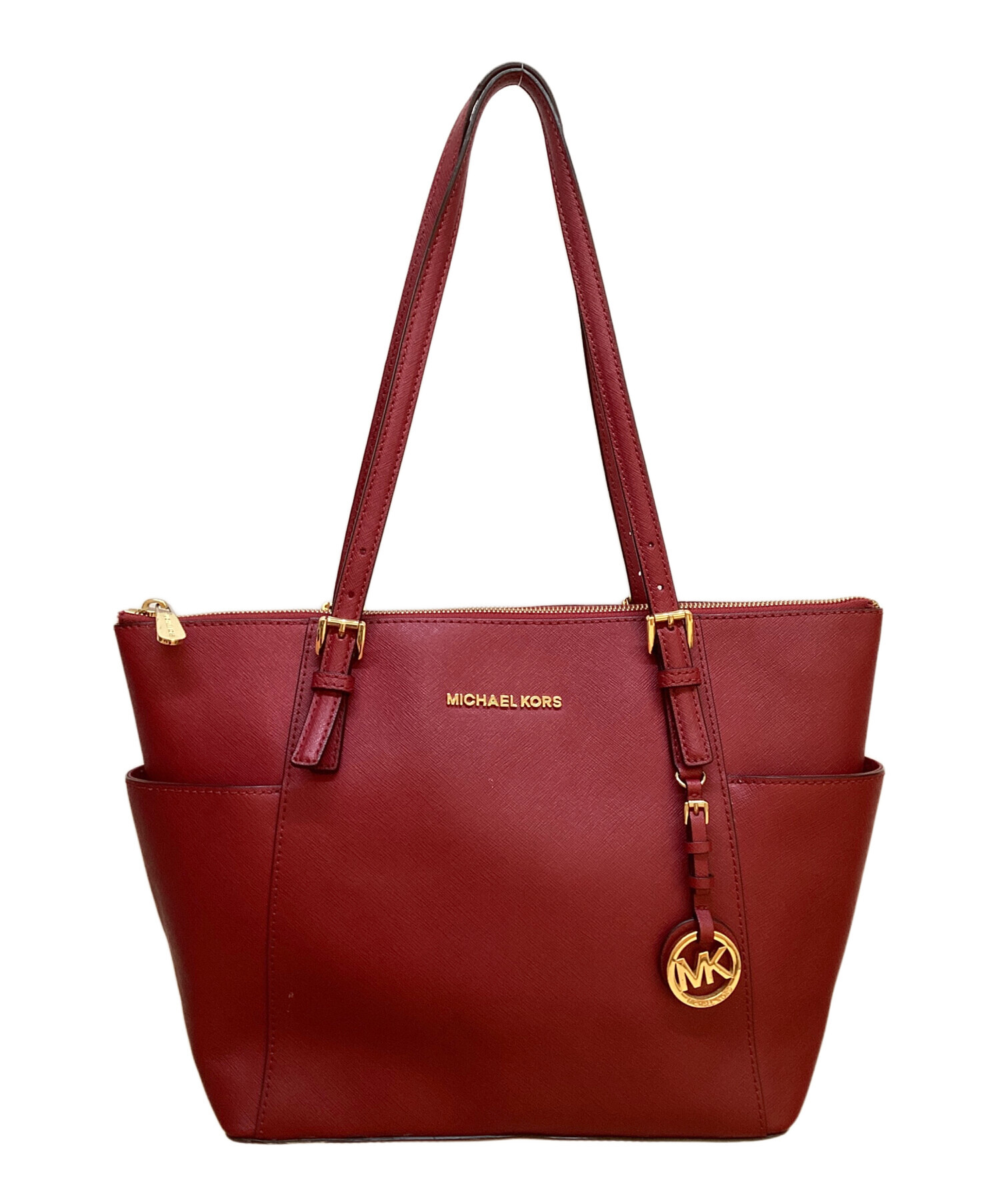 中古・古着通販】MICHAEL KORS (マイケルコース) トートバッグ レッド 