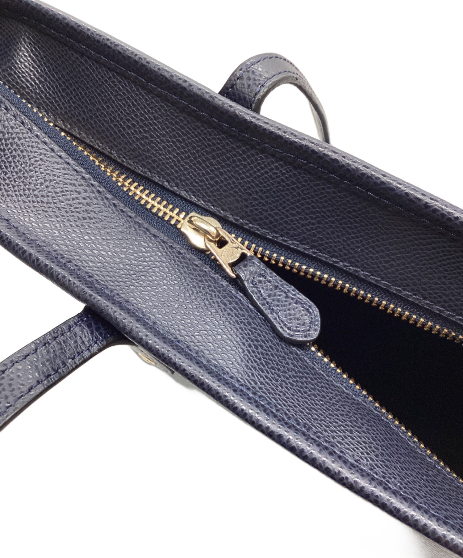 美品 COACH コーチ トートバッグ 70238 ネイビー ショルダーバッグ