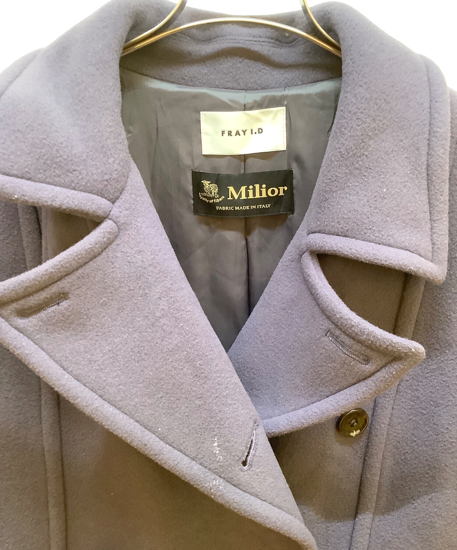 中古・古着通販】FRAY ID (フレイ アイディー) スタンドカラーコート