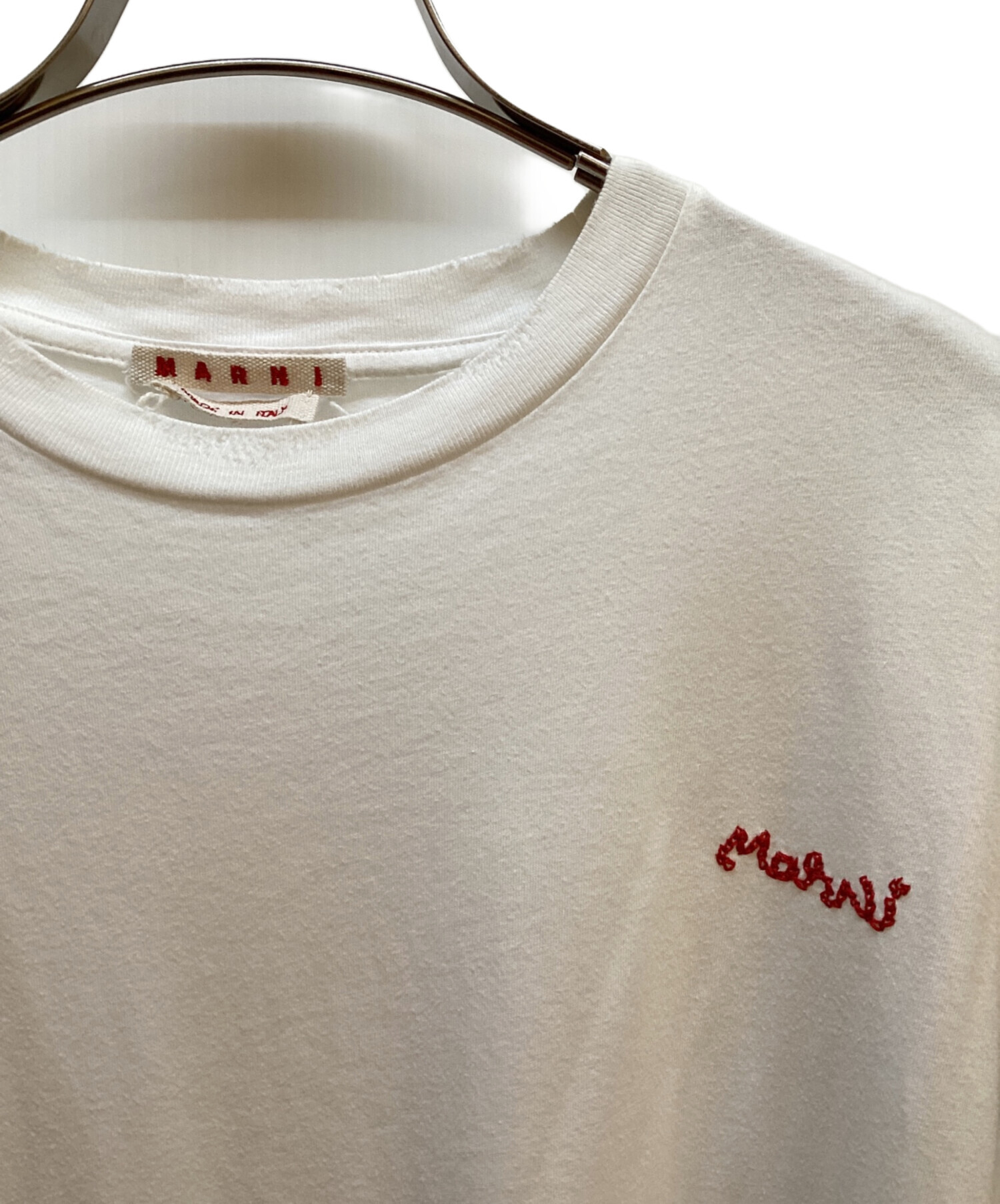 中古・古着通販】MARNI (マルニ) ダメージ加工ドッキングカットソー