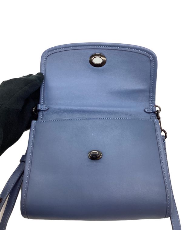 中古・古着通販】COACH (コーチ) ショルダーバッグ スカイブルー