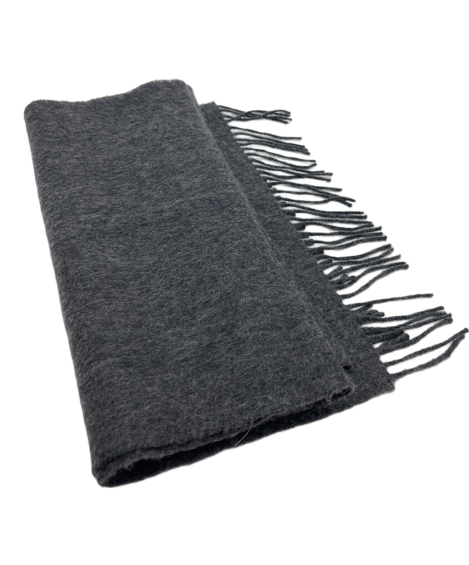 中古・古着通販】HERMES (エルメス) カシミヤマフラー グレー