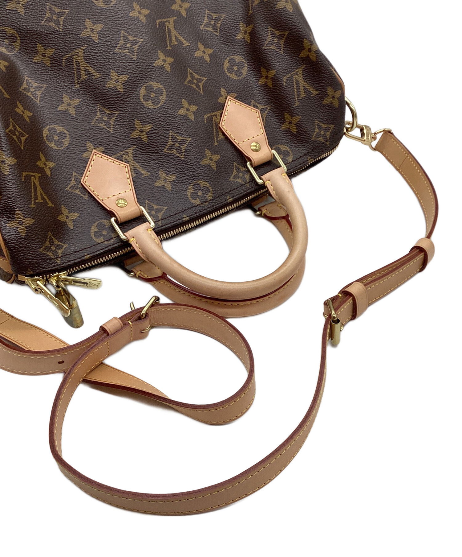中古・古着通販】LOUIS VUITTON (ルイ ヴィトン) 2WAYバッグ ブラウン 中古・古着通販】LOUIS VUITTON (ルイ ヴィトン) 2WAYバッグ ブラウン