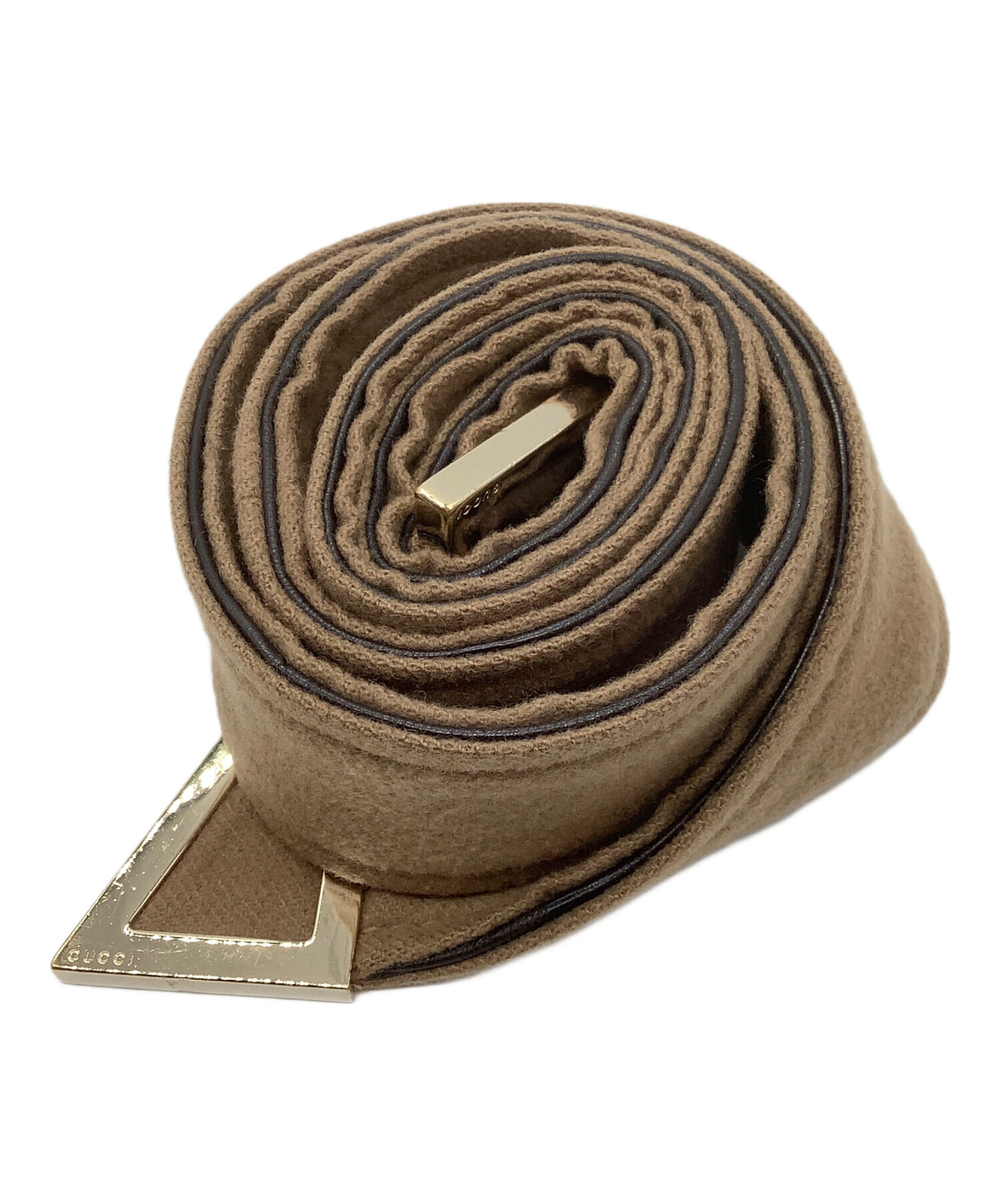 中古・古着通販】GUCCI (グッチ) カシミヤ混コート ベージュ サイズ:36