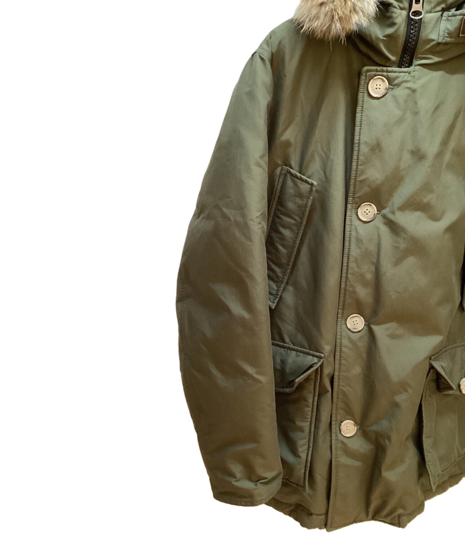 WOOLRICH ダウンジャケット アークティックパーカーXS オリーブ 【公式 