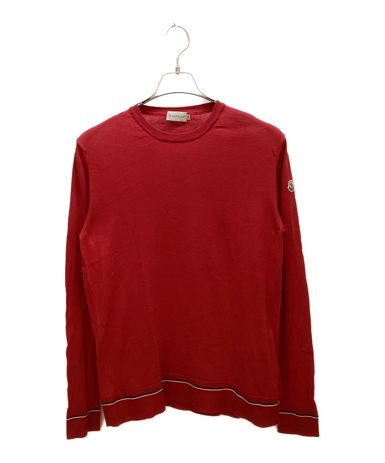 中古・古着通販】MONCLER (モンクレール) ニット レッド サイズ:XL 