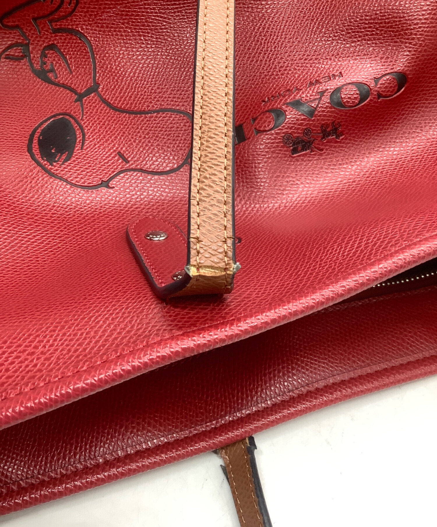 中古・古着通販】COACH (コーチ) トートバッグ レッド｜ブランド・古着