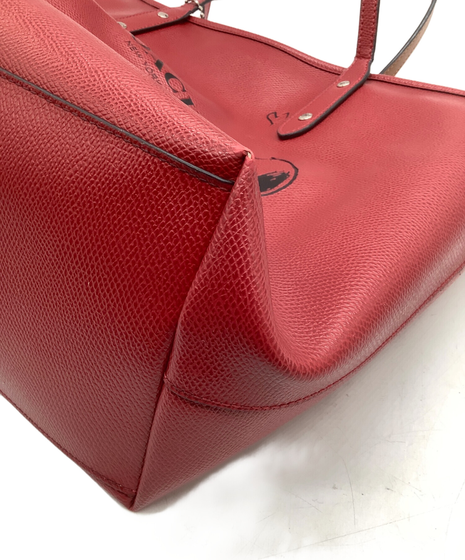 中古・古着通販】COACH (コーチ) トートバッグ レッド｜ブランド・古着