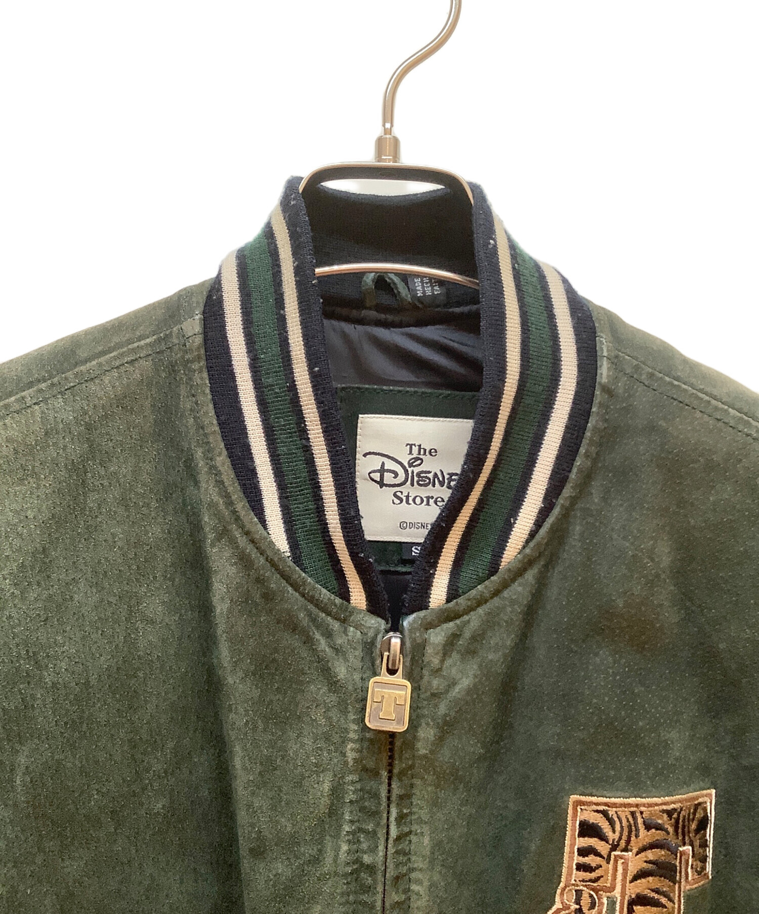 中古・古着通販】DISNEY (ディズニー) スタジャン グリーン×ブラック