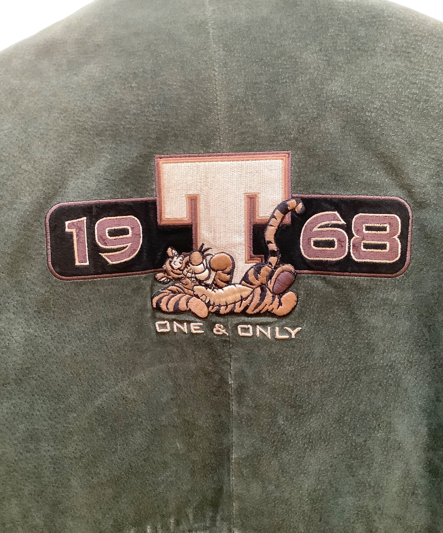 中古・古着通販】DISNEY (ディズニー) スタジャン グリーン×ブラック