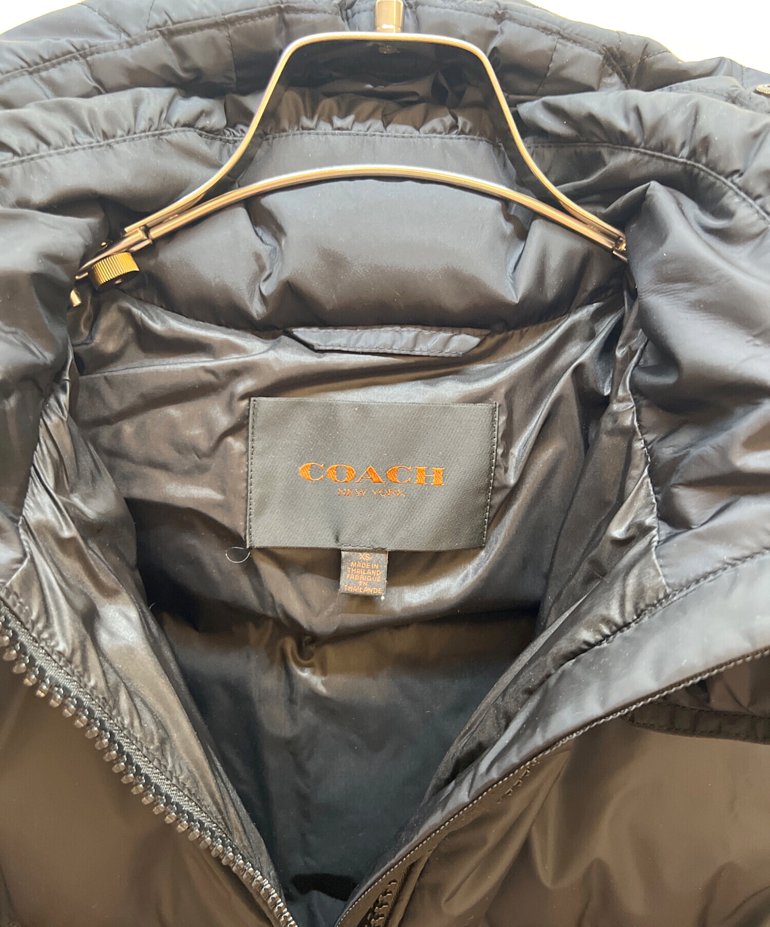 中古・古着通販】COACH (コーチ) ダウンジャケット ブラック サイズ:XS
