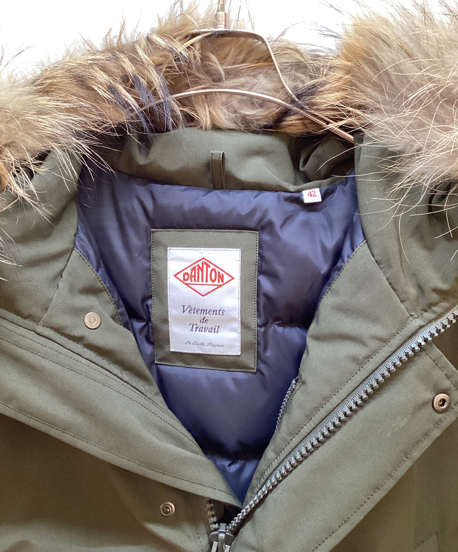 中古・古着通販】DANTON (ダントン) FAKE FUR HOODED DOWN COAT